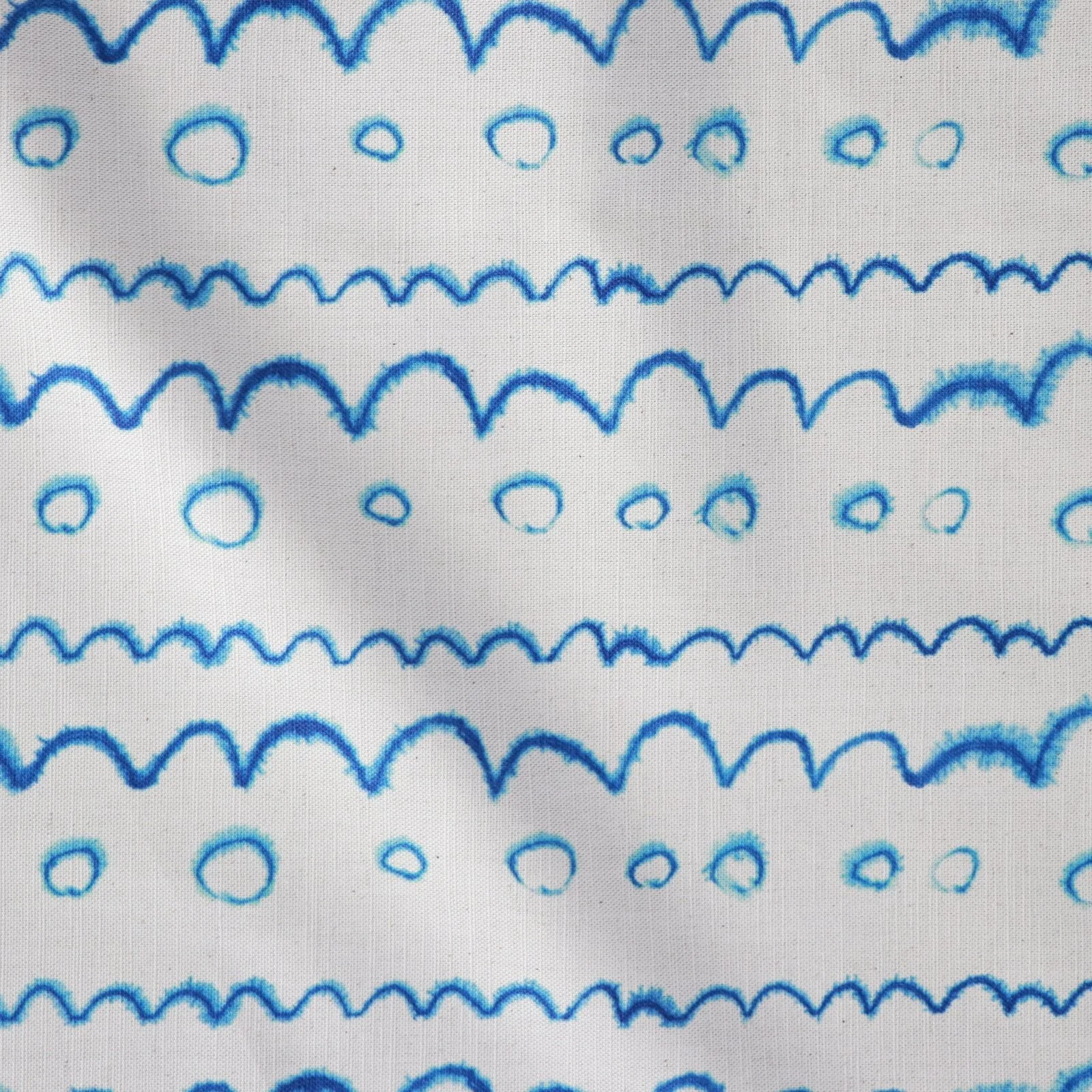 Sea Inspired Scallop Tie-Die Fabric | Shop Seed Home Designs | Cornwall UK