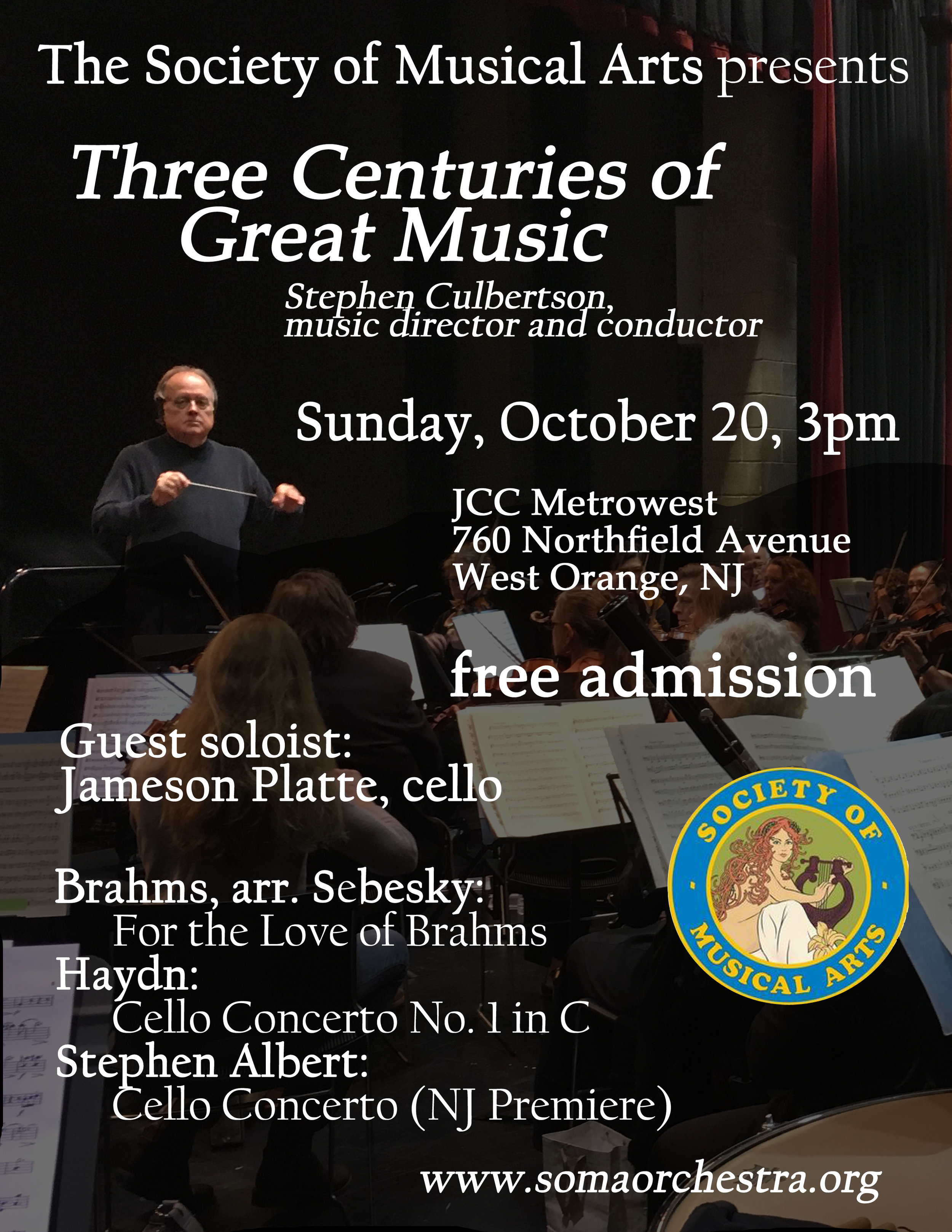 SOMA Concert: Three Centuries of Great Music
