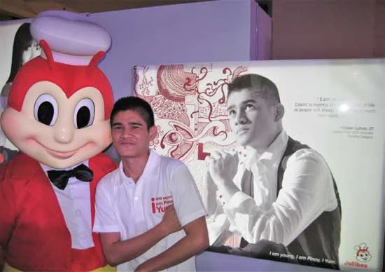 Recognition from Jollibee as Youth Icon Yumbasador for Art.