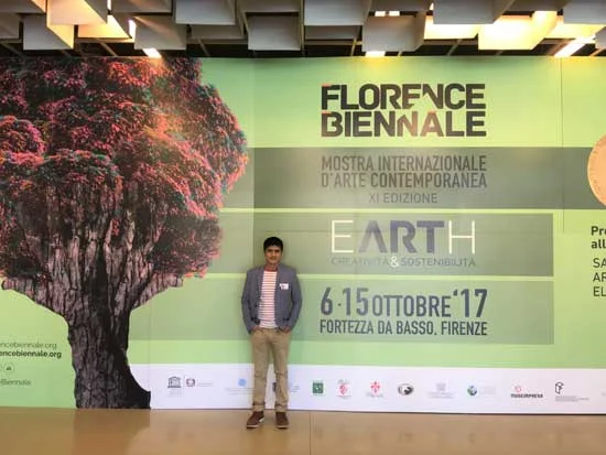 At the Florence Biennale, October 2017.