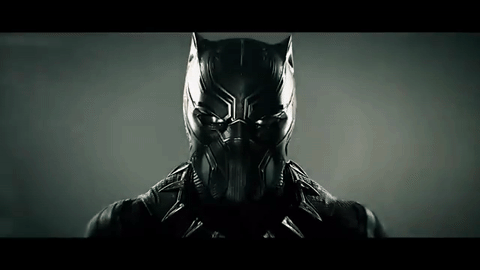 CHADWICK BOSEMAN AS "BLACK PANTHER"