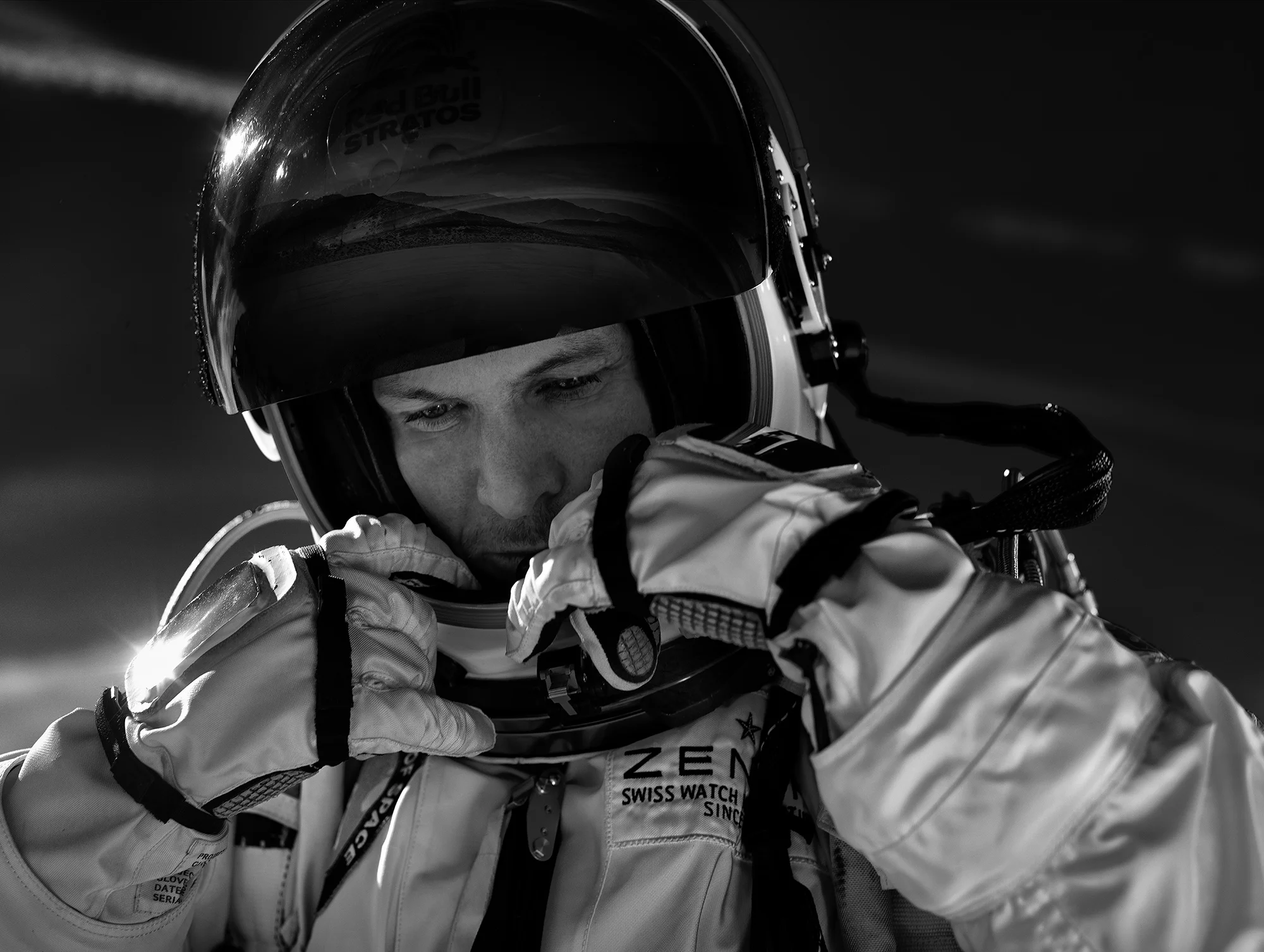 FELIX BAUMGARTNER. He was skydiving from an estimated 39 km (24 mi), reaching an estimated top speed of 1,357.64 km/h (843.6 mph) Mach 1.25 on 14 October 2012