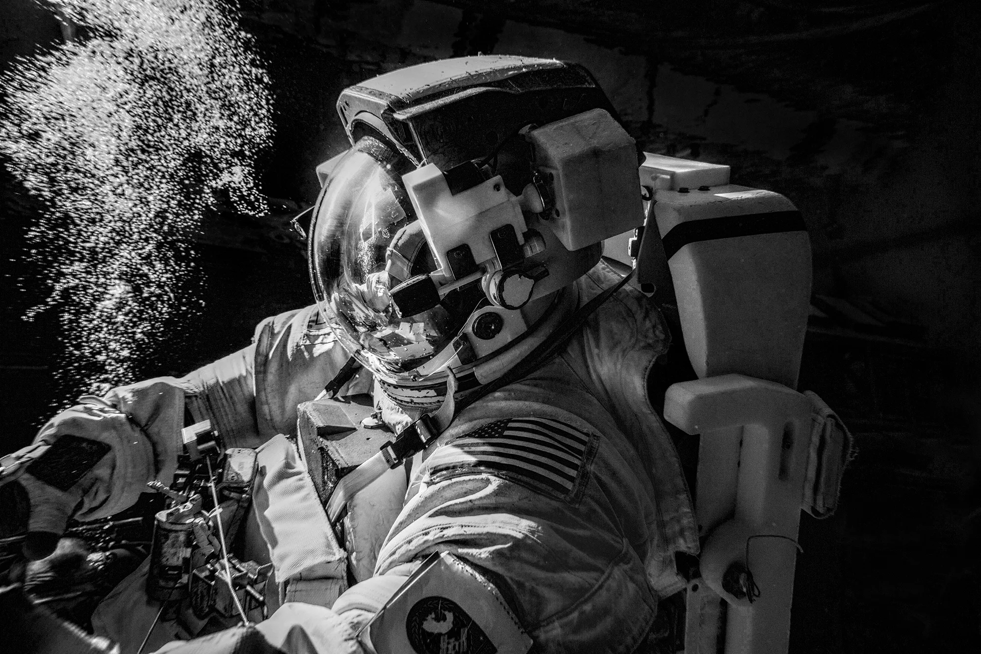 SCOTT KELLY LAST EVA TRAINING. NBL. HOUSTON.TX