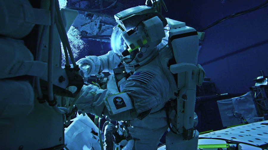 SCOTT KELLY. LAST EVA TRAINING. NBL. HOUSTON, TX