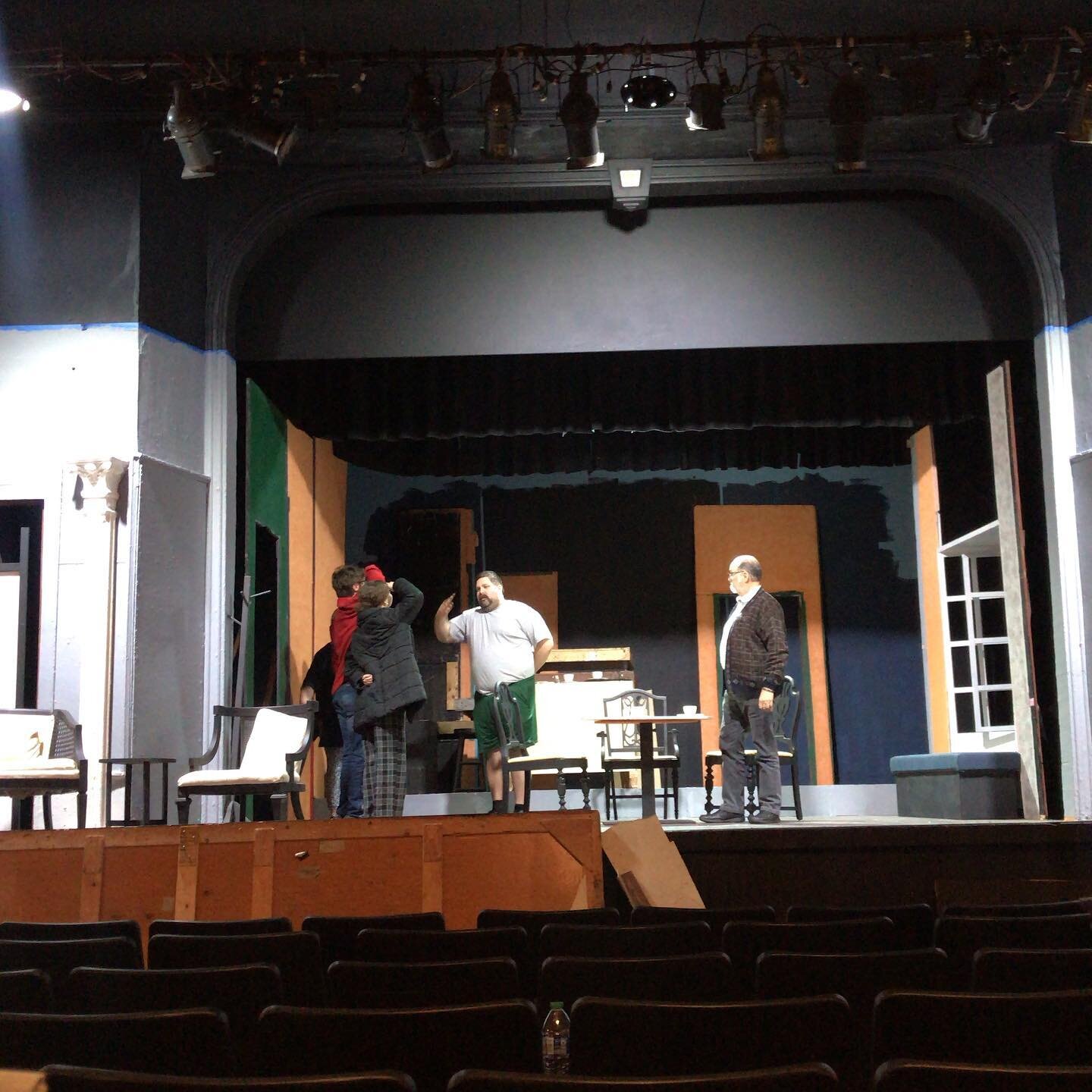 Arsenic And Old Lace rehearsing.