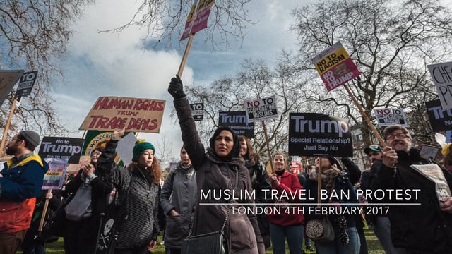 Musilm Travel Ban Protest 4th February 2017