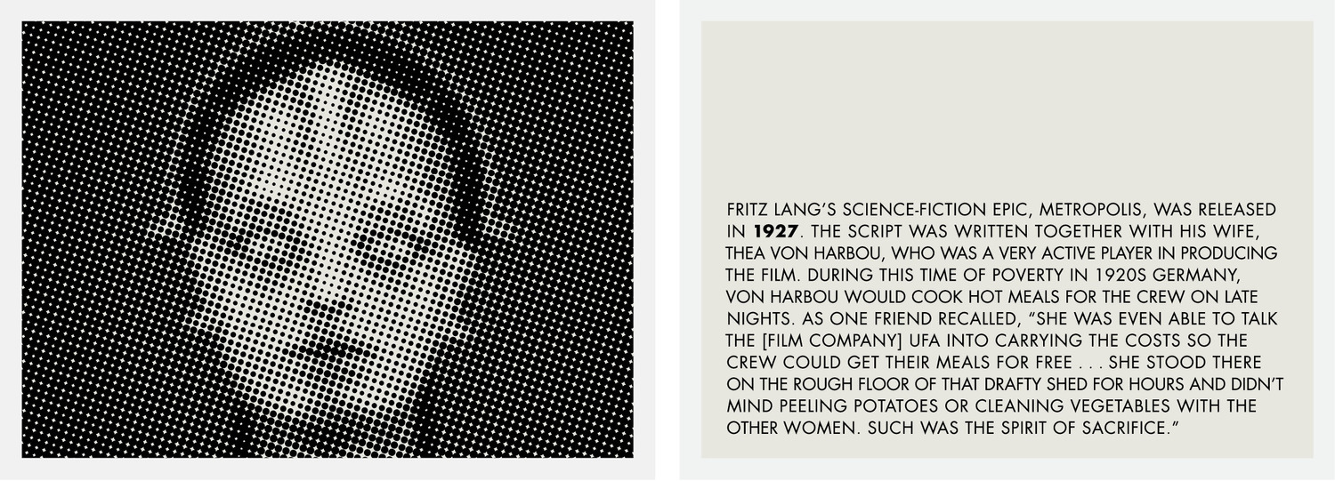 Research and design with Mike Mills for Ace Hotel / Commune Design. The key card and placards describe events from 1927, the year the United Artists Building (now the Ace Hotel) was constructed. 75 placards screenprinted on aluminum with a set installed in each room. 
