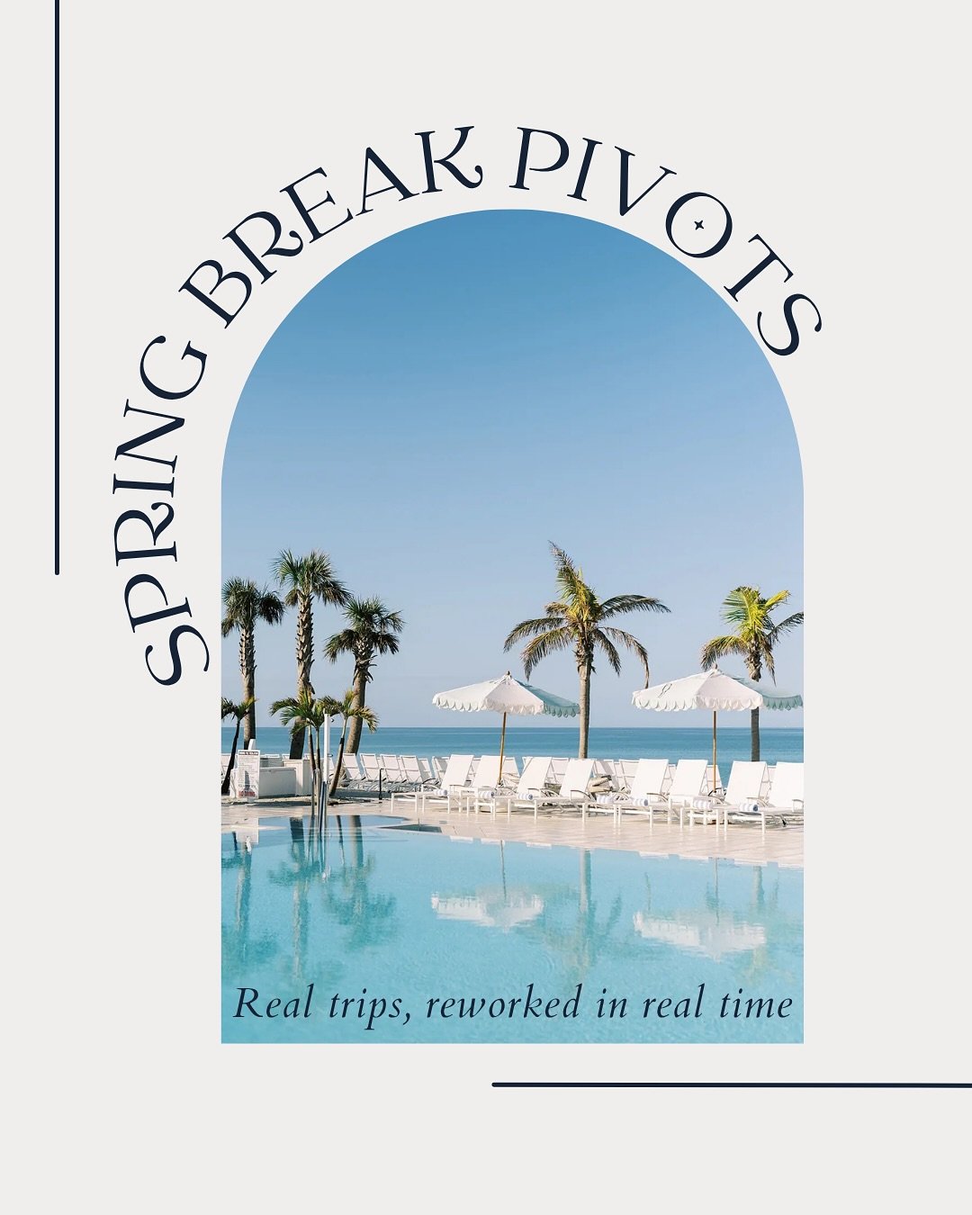 Behind the scenes of spring break&hellip; LOTS of last minute changes, some quick thinking, and trips that still delivered exactly what my clients were hoping for.

This is the part you don&rsquo;t always see, but it makes all the difference.