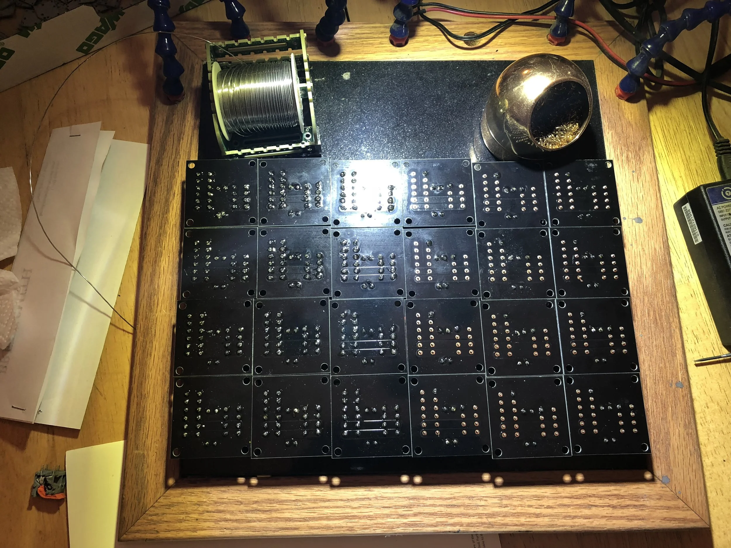 Lots of boards to solder.