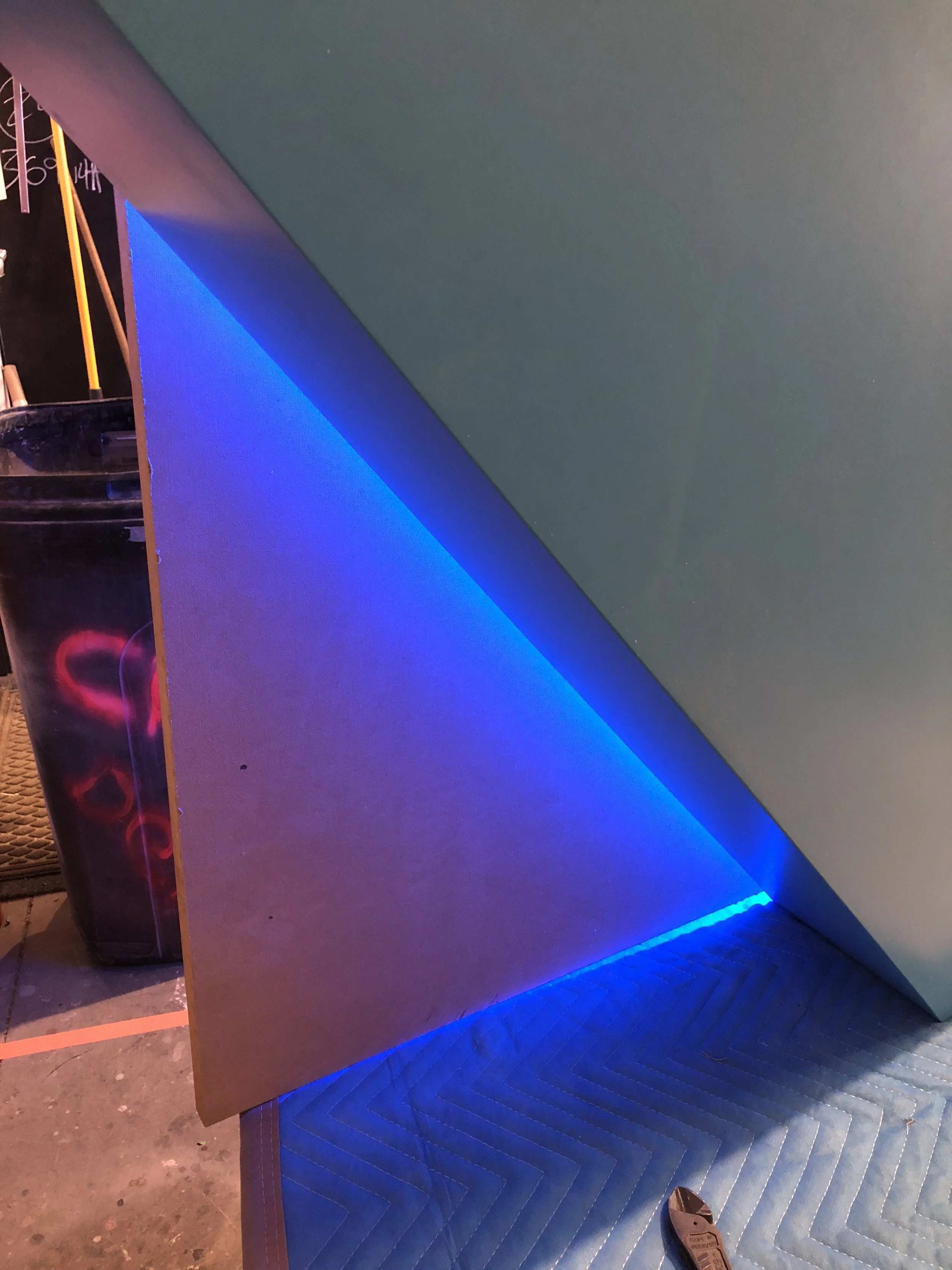 Glow testing. This was the final configuration.