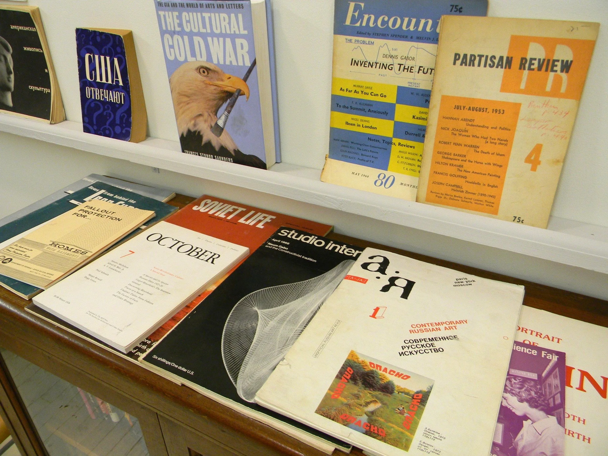 Museum of Matches, Installation Detail/Cold War archival material