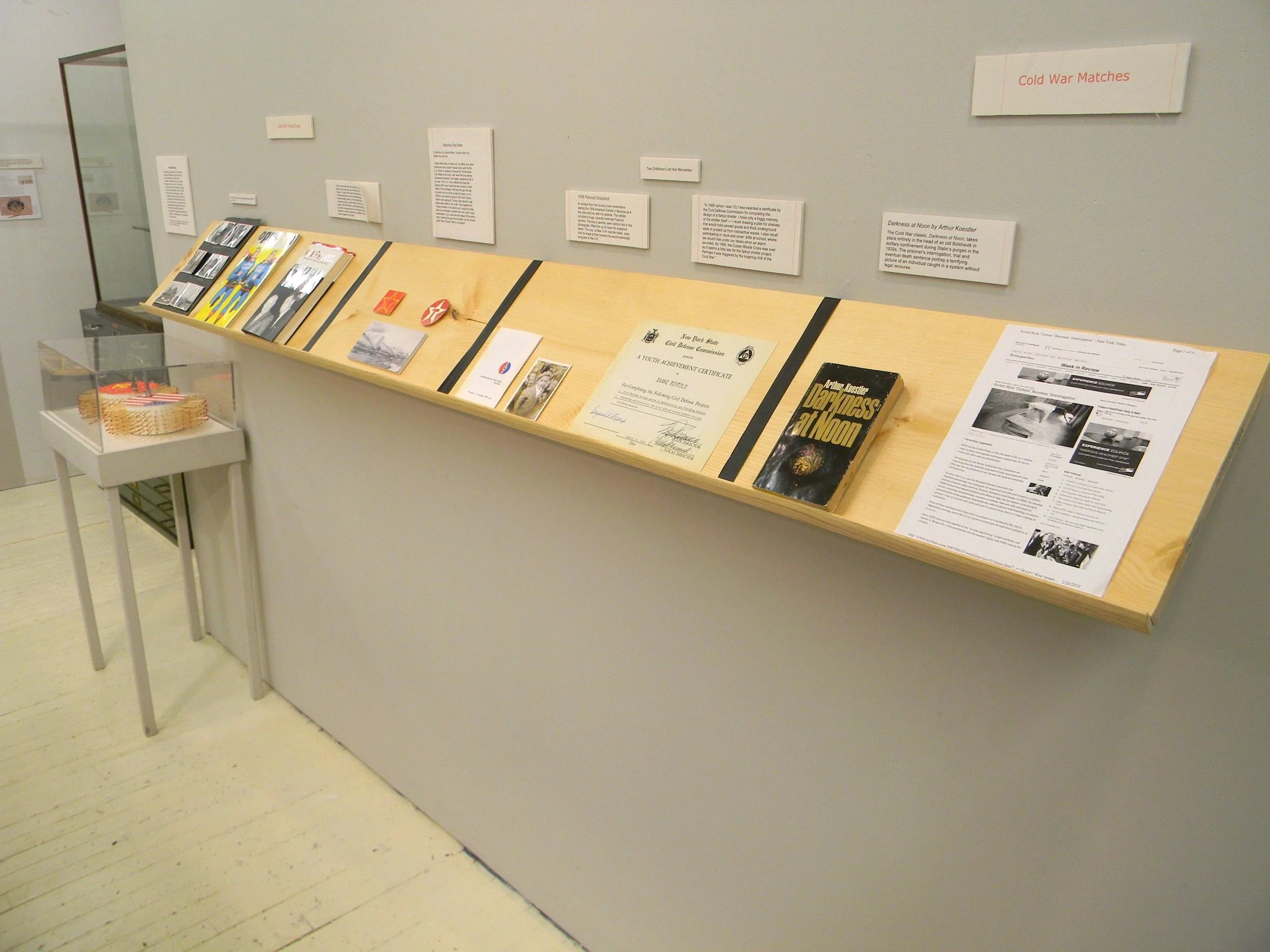 Museum of Matches, Installation Detail/archival material