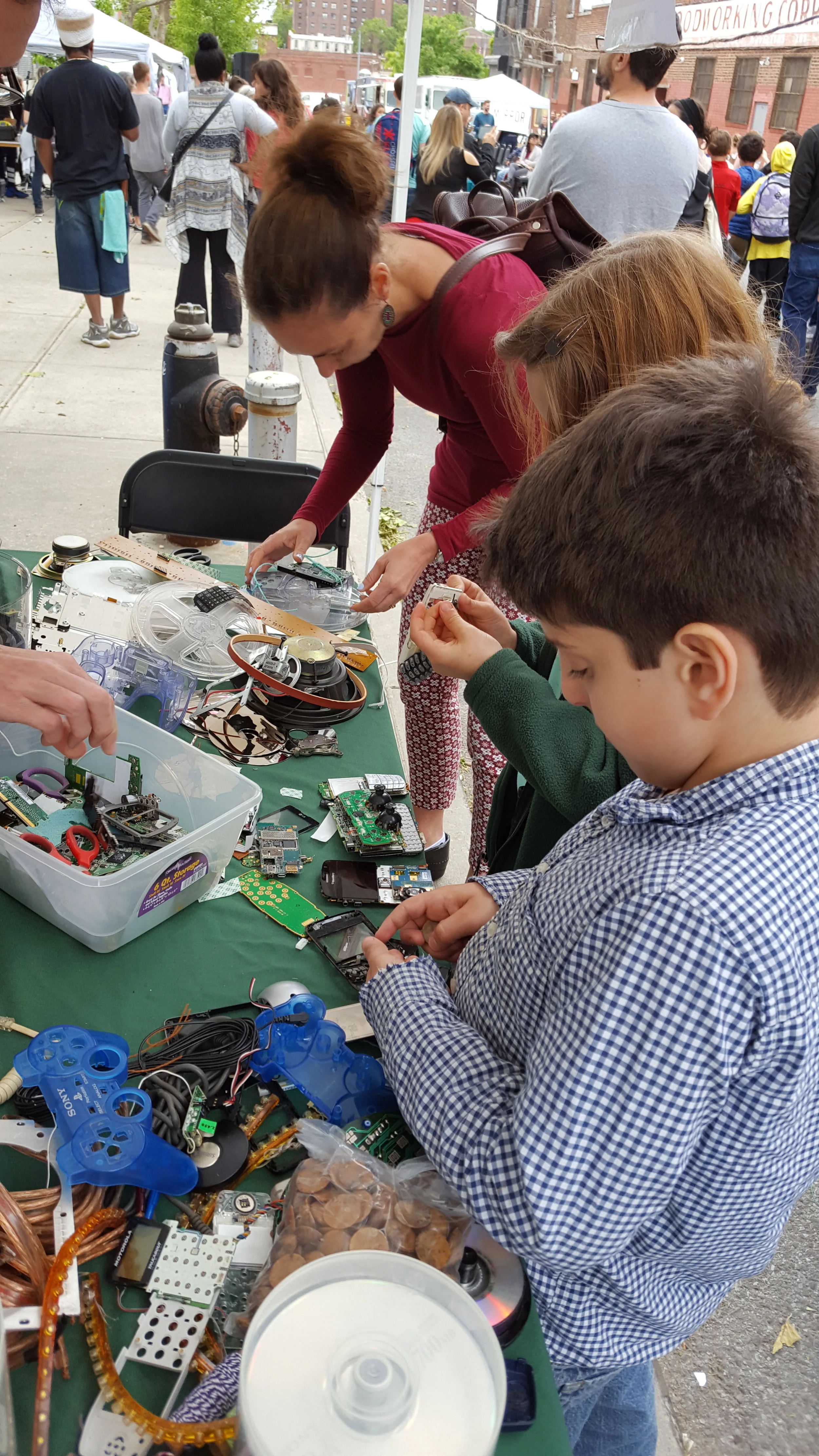 CCC Wind Chimes from Hard Drives Project