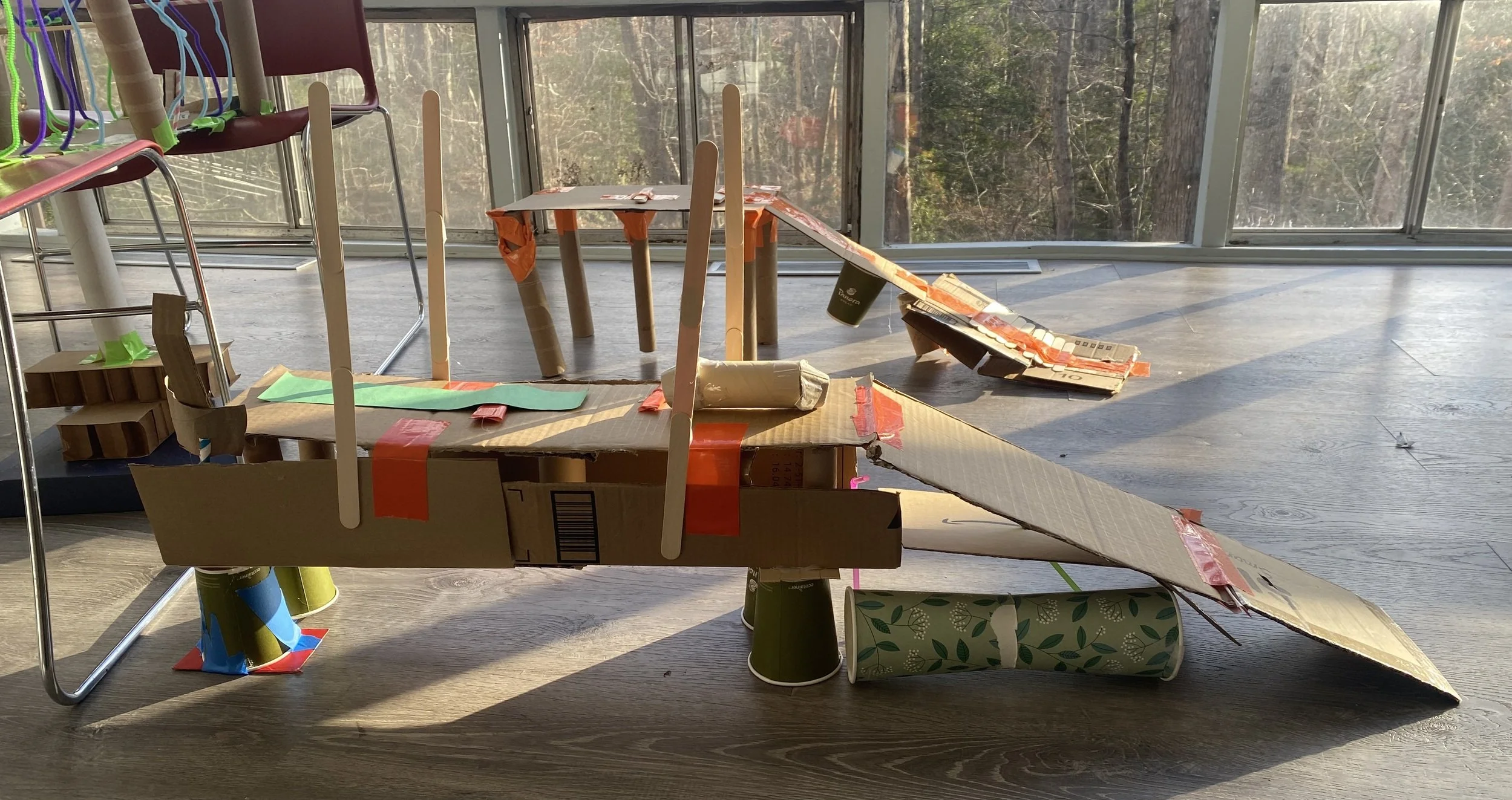 Bridge building challenge — Silver Oaks Cooperative School