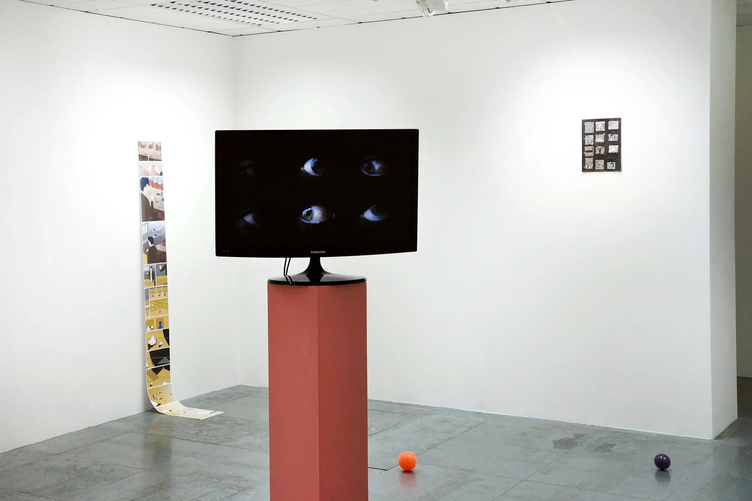 Matt Wilkinson, Composition i , video, 2014, exhibited in Dialogus .
