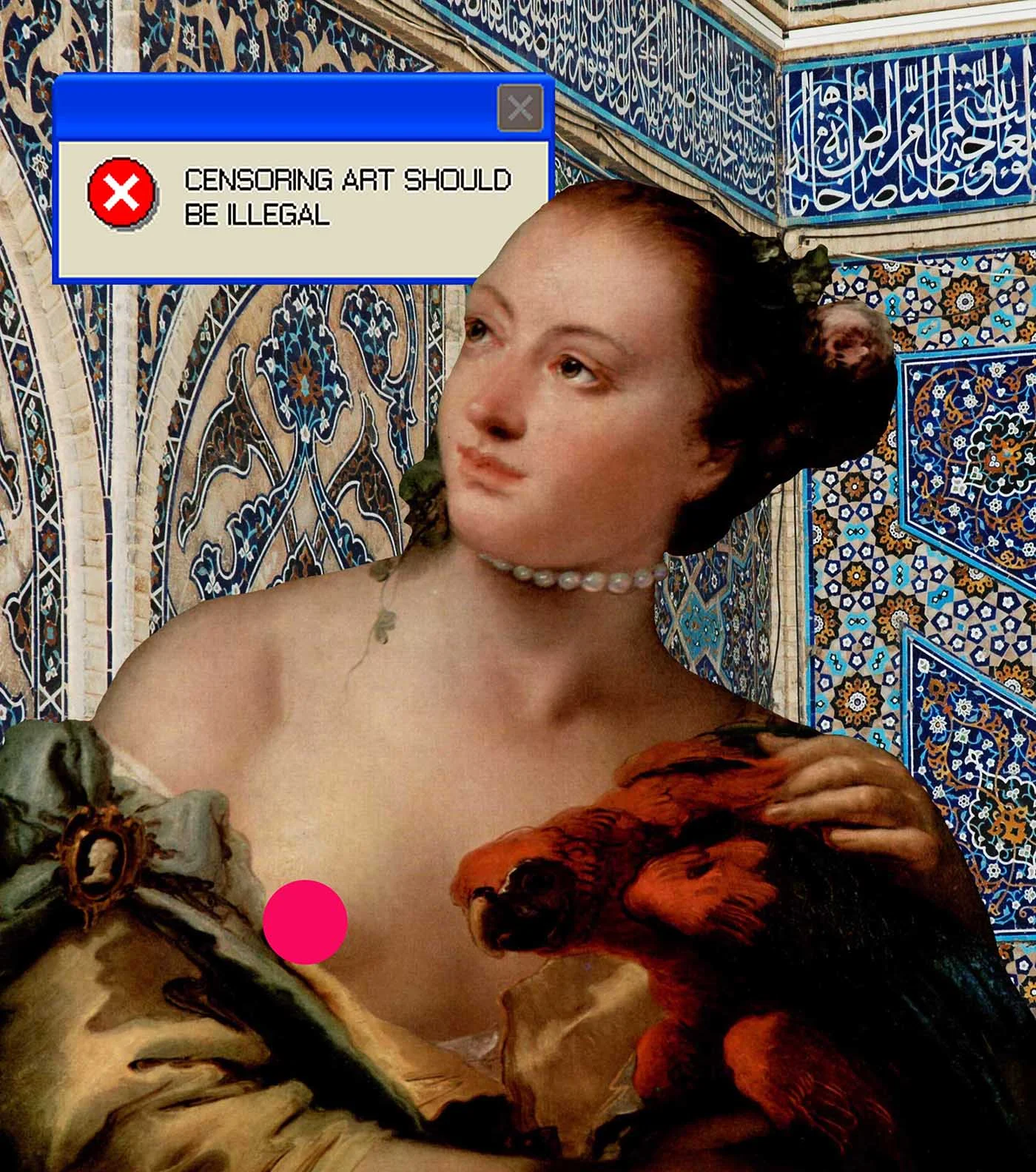 Art Tells Stories / Second Instalment: "Censoring art should be illegal." Submit your messages/thoughts (link in bio) for a chance to be featured in the next instalment! @the_post_modern_apollo / #lungs2019 #creativeincubator #lungsproject #collage #collageart #graphicdesign #arab #arabic #culture #artist #فن #ArtTellsStories