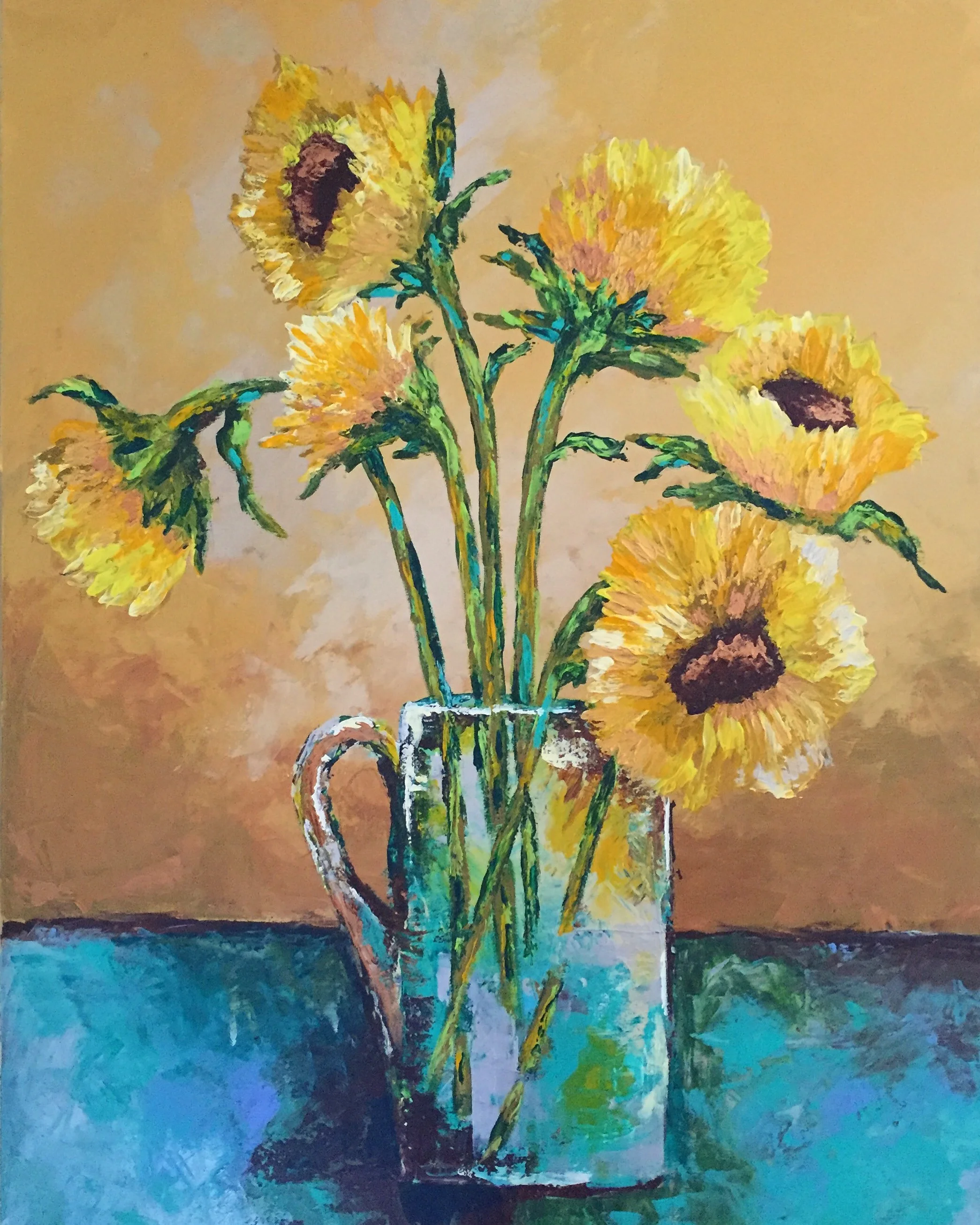 "Sunflowers for Jenny"  Private Collection