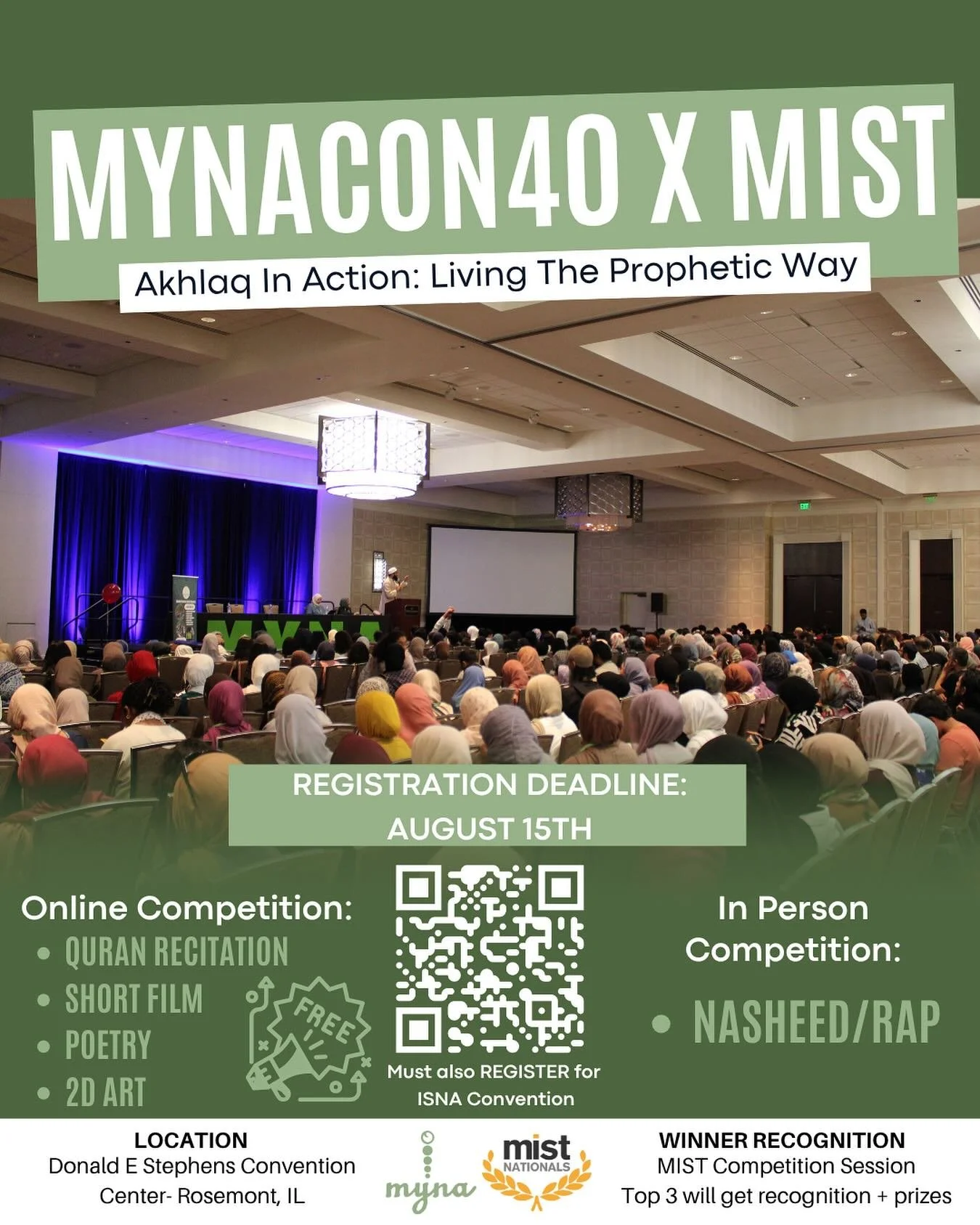MYNACON X MIST IS HERE AND IS READY FOR YOU TO COMPETE 🏆🥇The deadline to register is August 15th, 2025 so don&rsquo;t be late! More info is located on the flyer&hellip;scan the QR code to register and also register for convention itself. 🏃🏻

#MIS