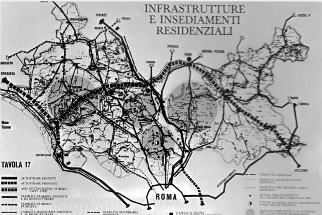 Schema delle infrastrutture e degli insediamenti residenziali 
