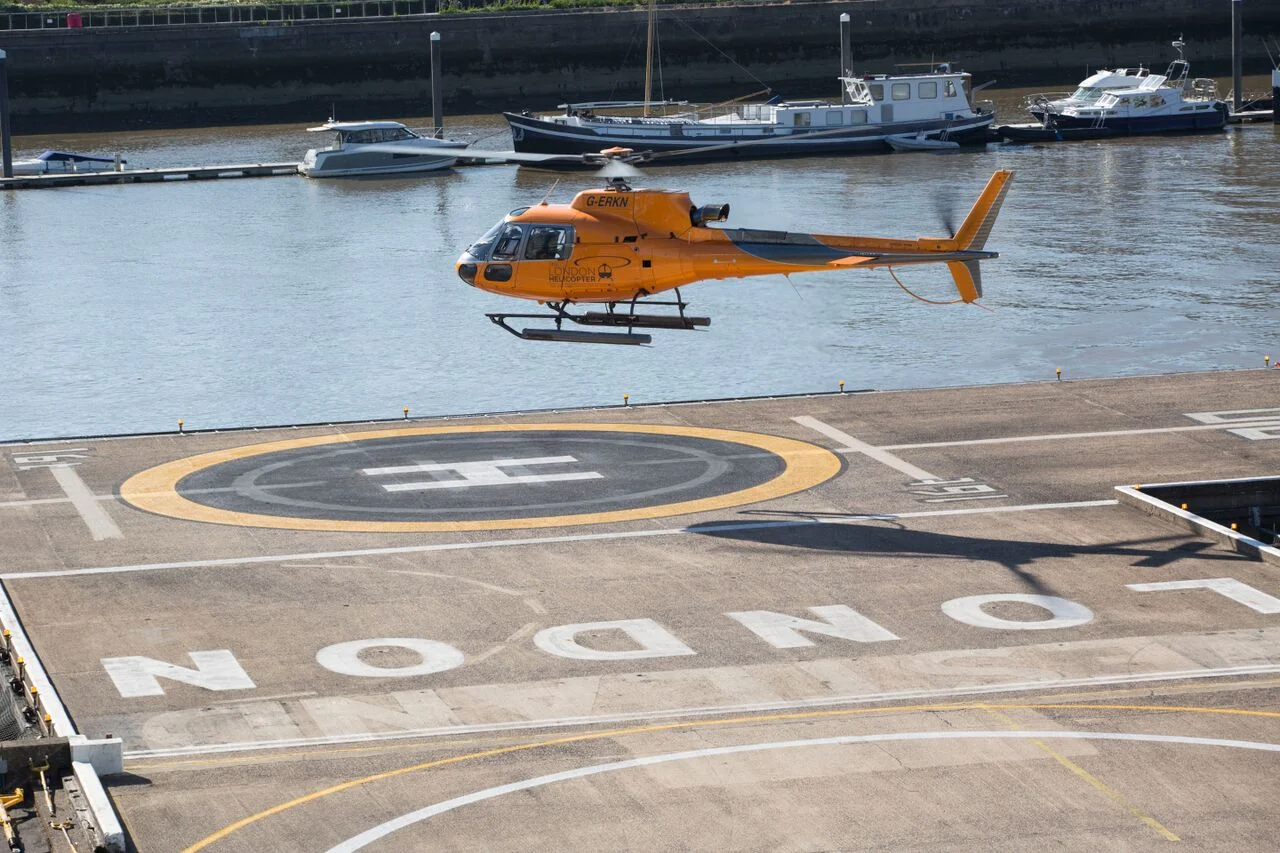 One of our 350's departing Battersea Heliport