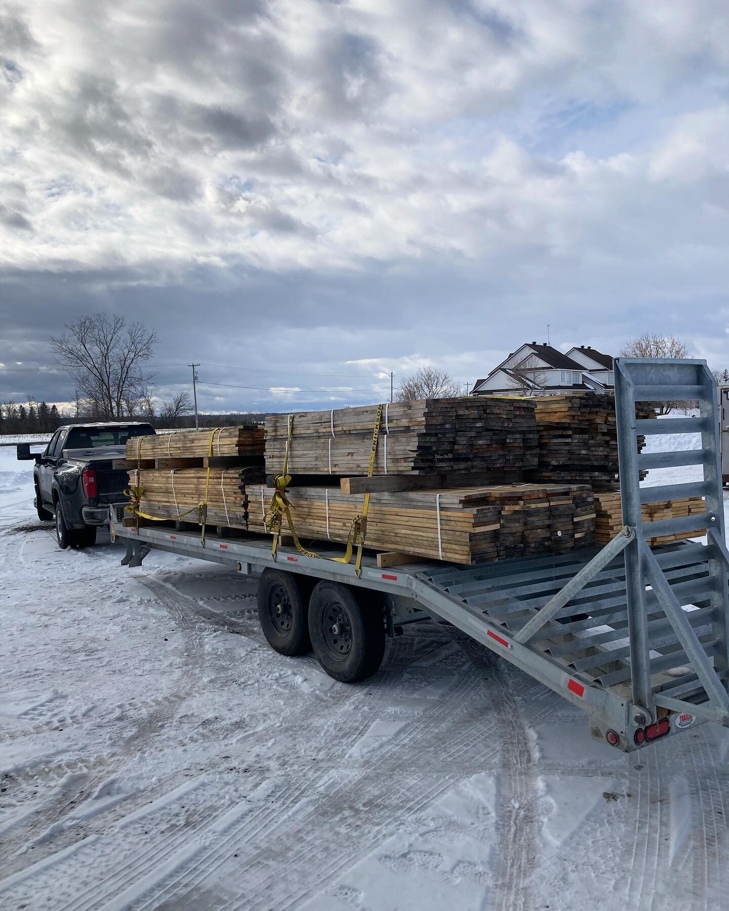 Big order of White Pine siding off to be planed!
This has been our biggest project to-date with over 2 years of coordinating and communicating with architects, developers and surveyors. All logs were sourced from the development site of a local fores