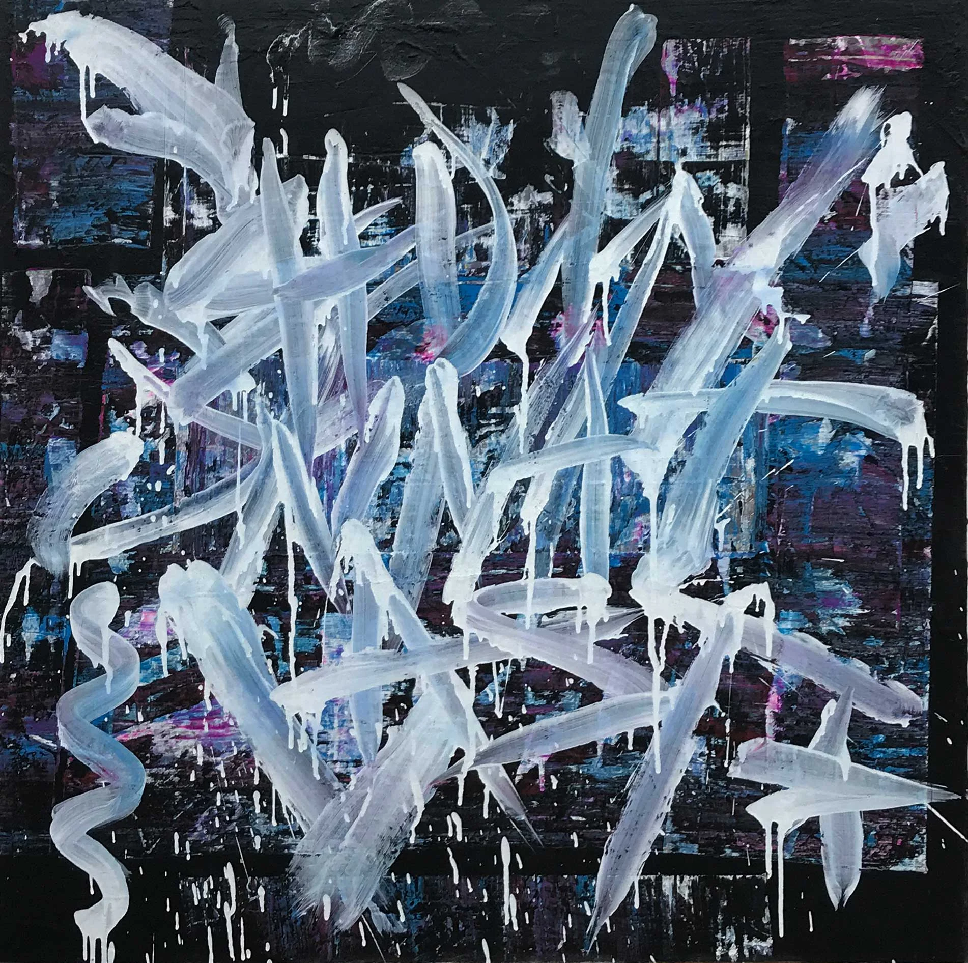 Shed my skin at last - Acrylic on canvas - 40 x 40