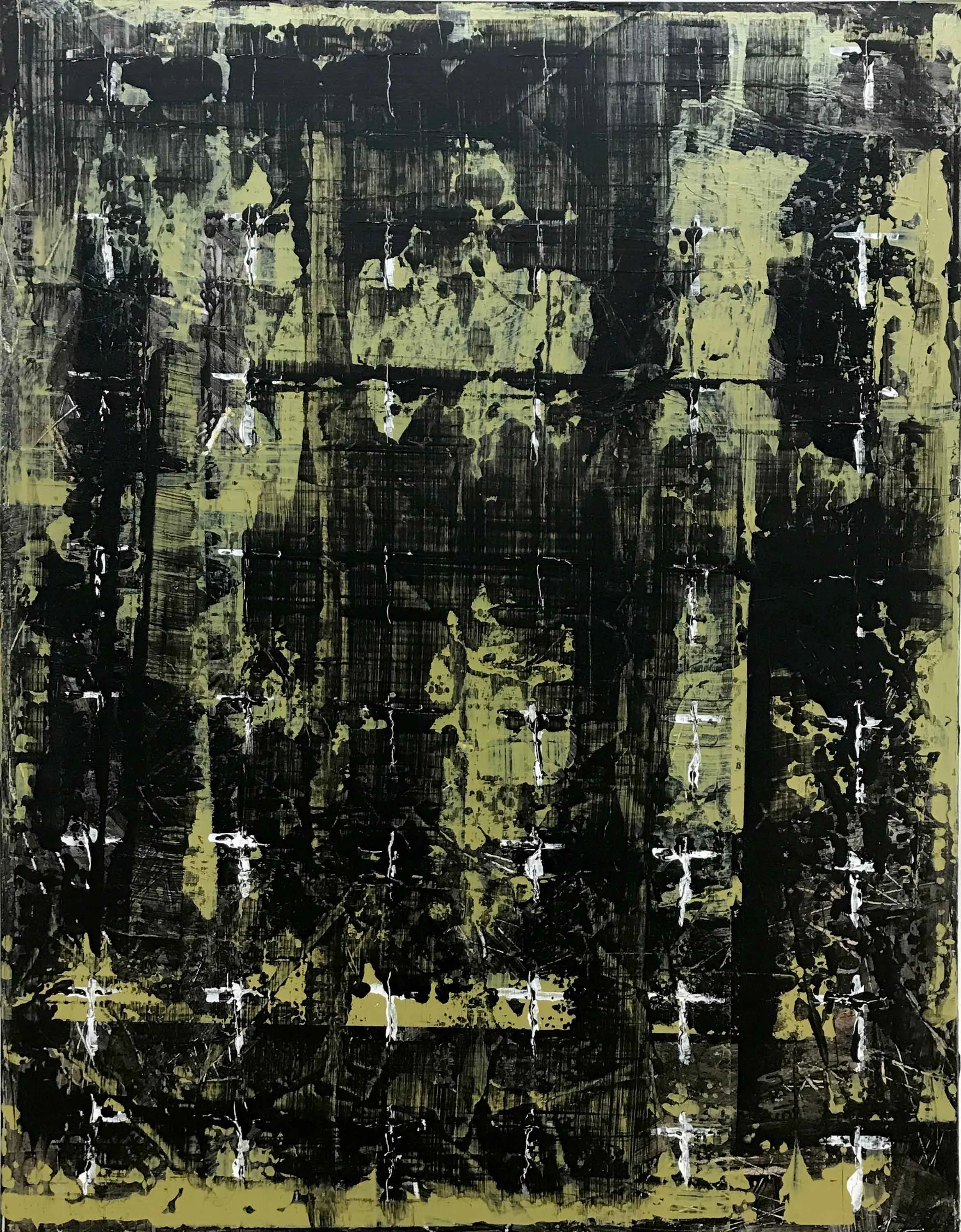 CROSSES - ACRYLIC ON CANVAS - 36 X 48