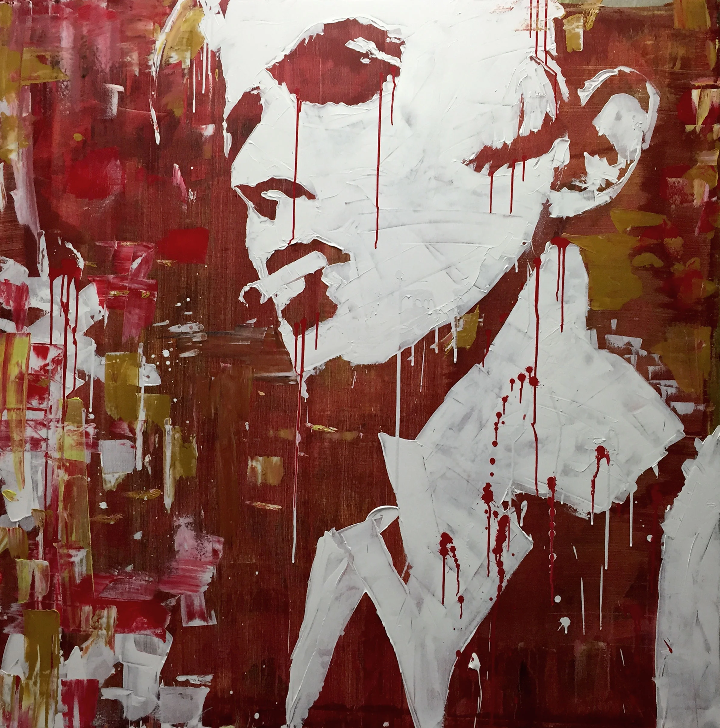 BOWIE - ACRYLIC ON CANVAS - 48 X 52