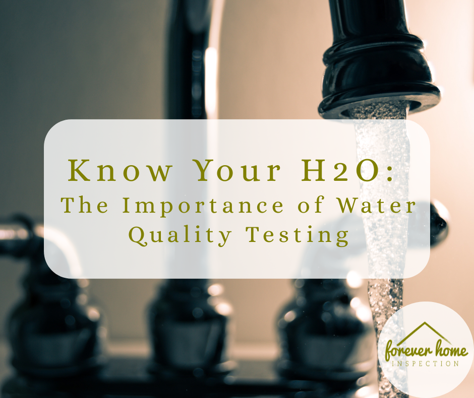 Know Your H2O - The Importance of Water Quality Testing, Forever Home Inspection, Tulsa, Oklahoma