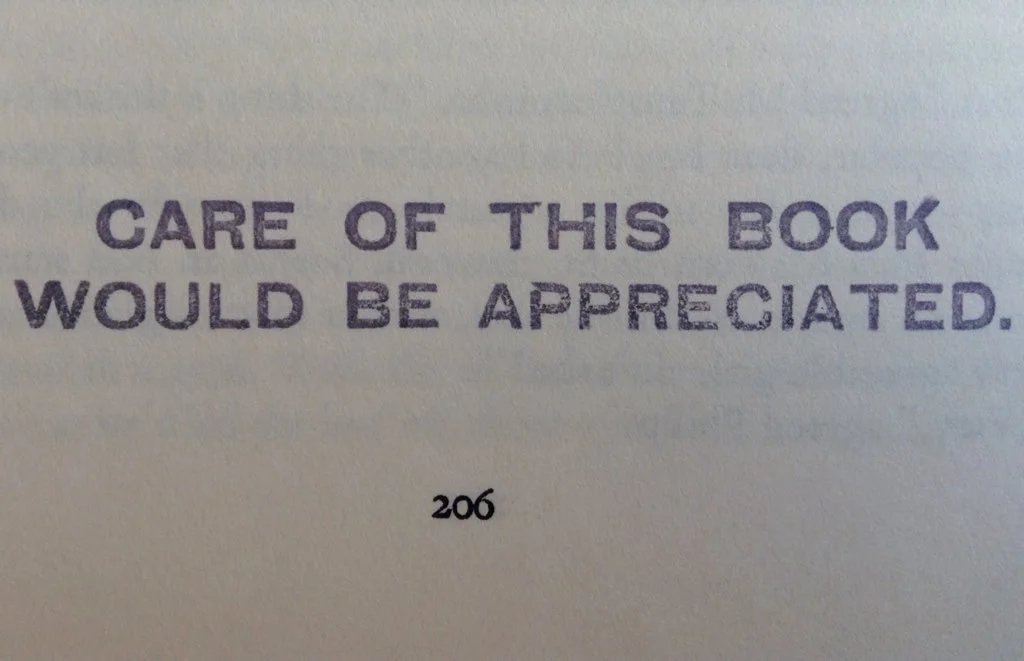 Spotted in a second-hand ex-library book. Photo credit: Elizabeth Heritage CC BY