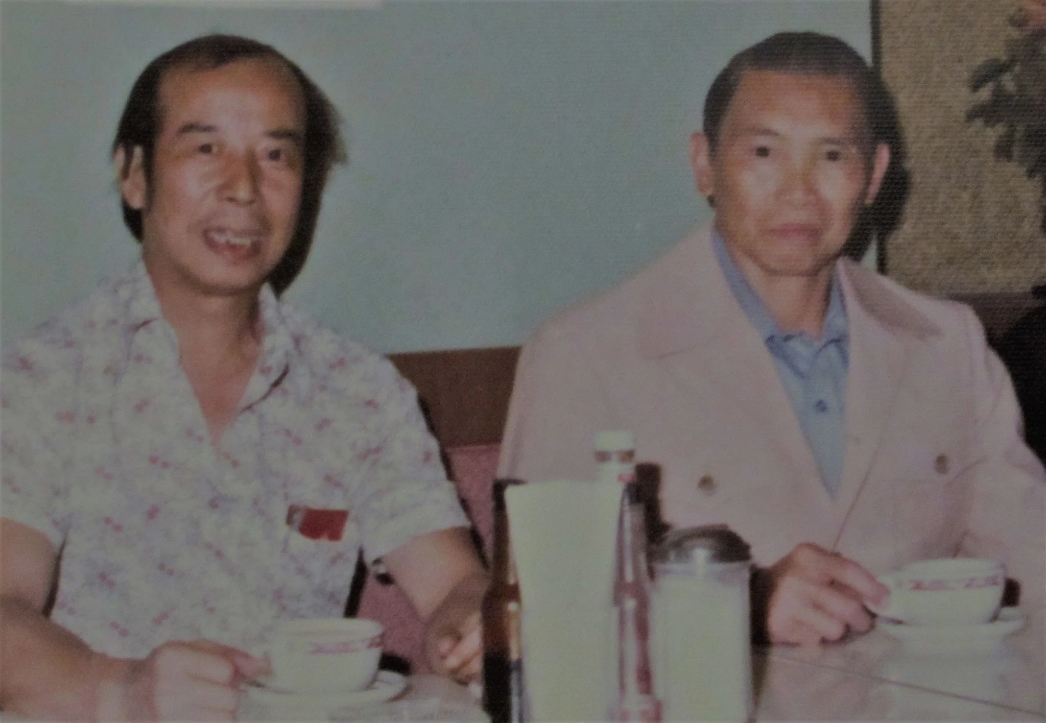 The Late Sifu Henry Mah with His Teacher The Late Grandmaster Ma Kin Fung.