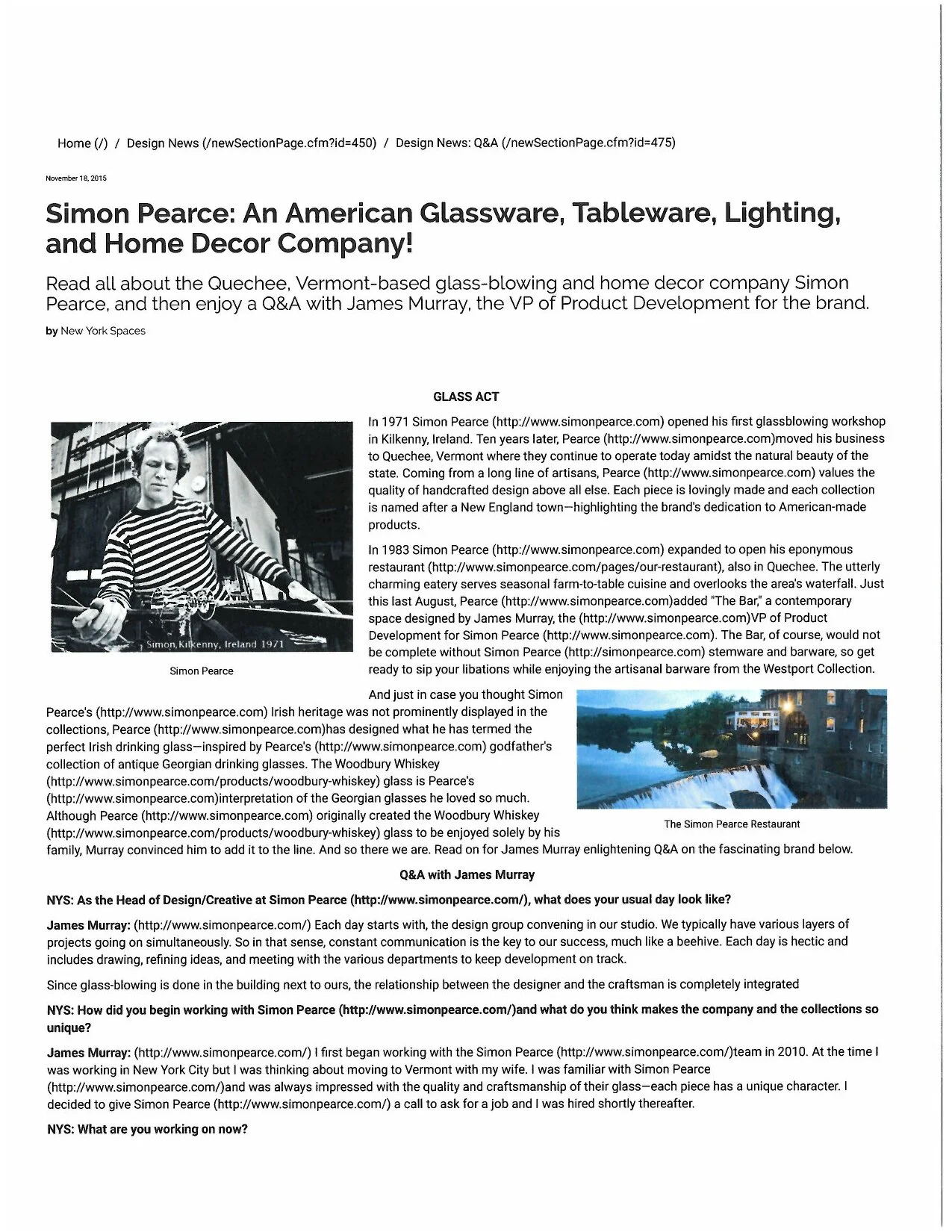 New York Spaces interview