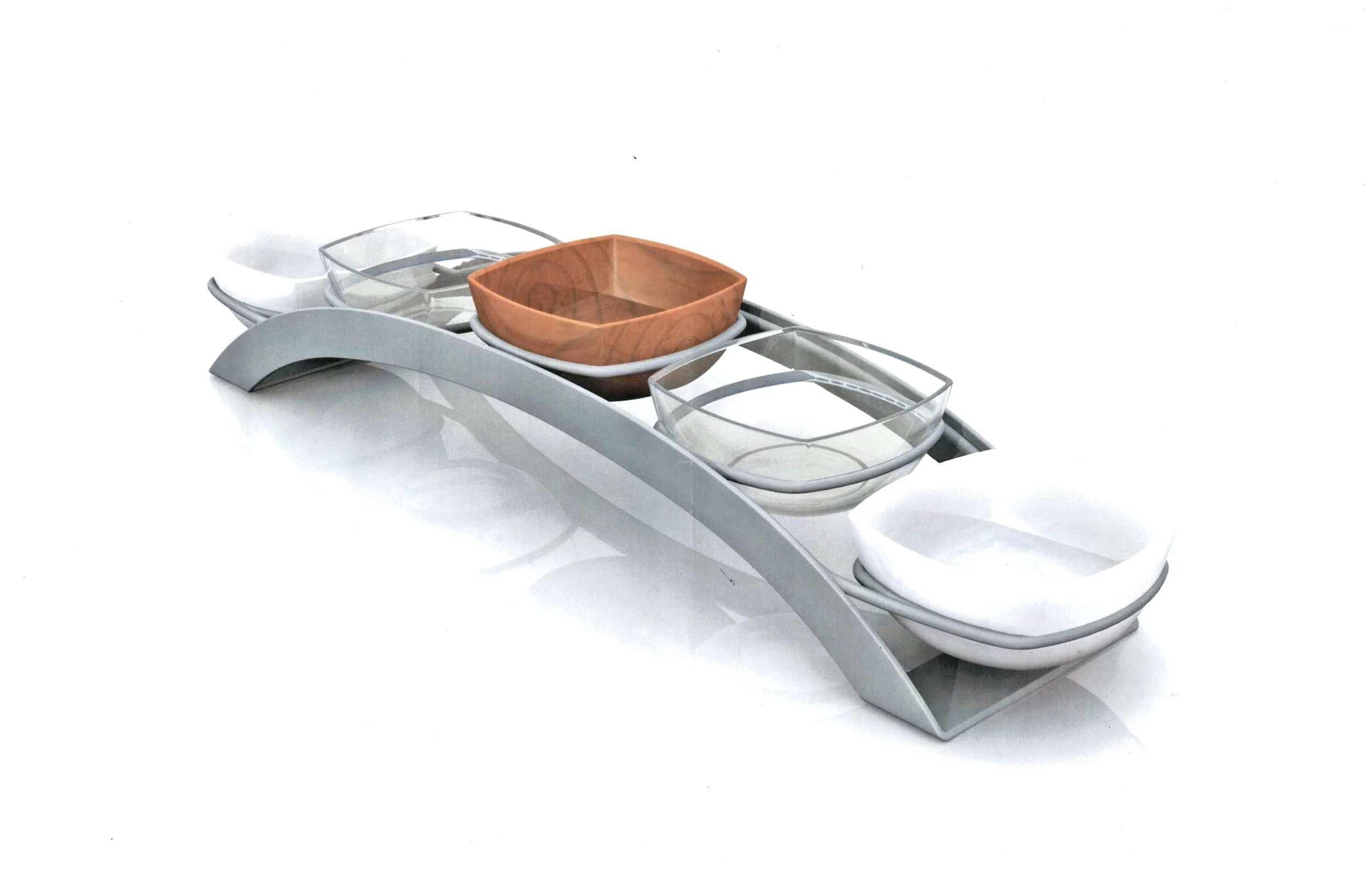 5 Bowl Serving Concept Rendering
