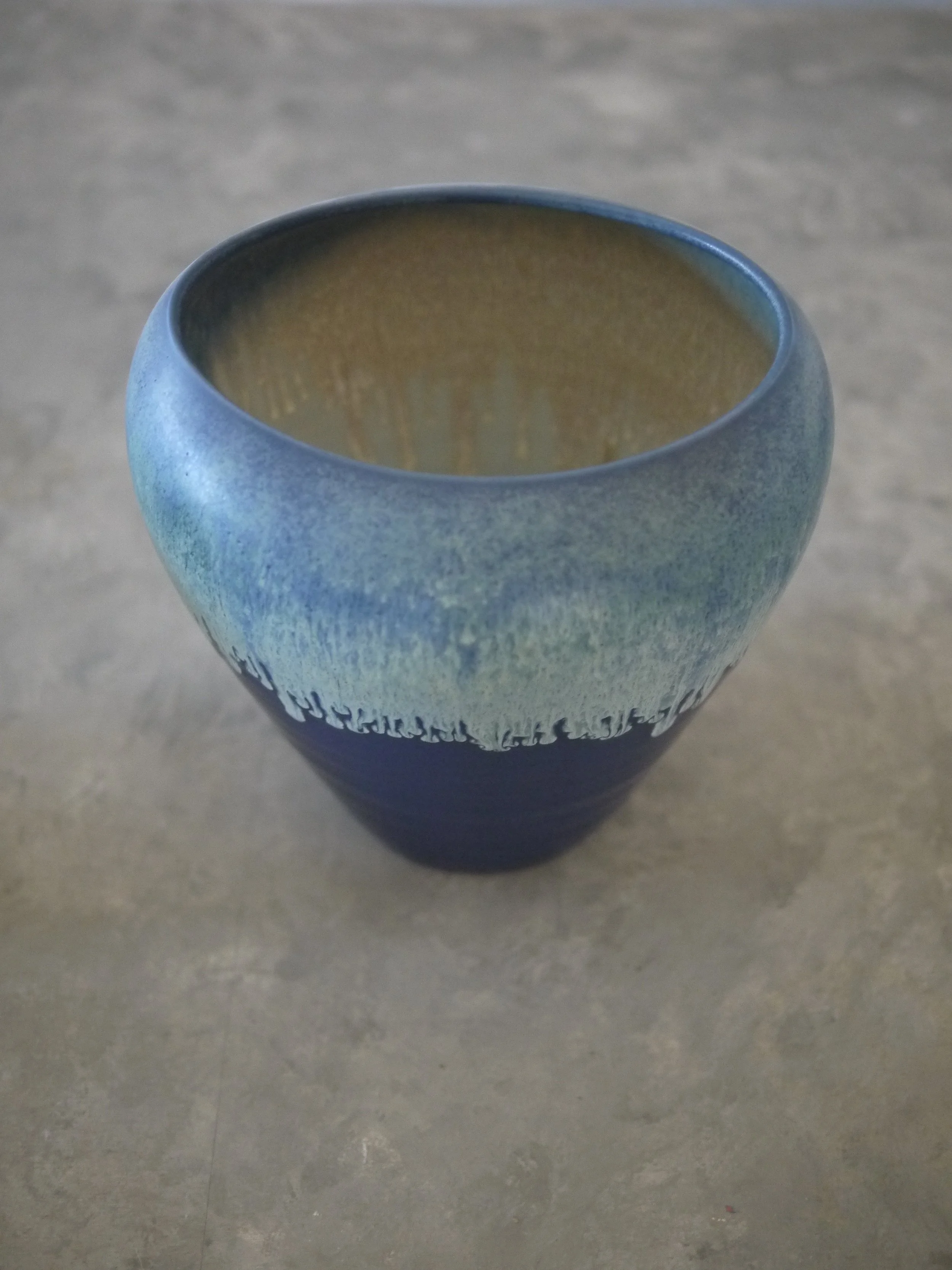 Reactive Glaze Indigo Series Bowl