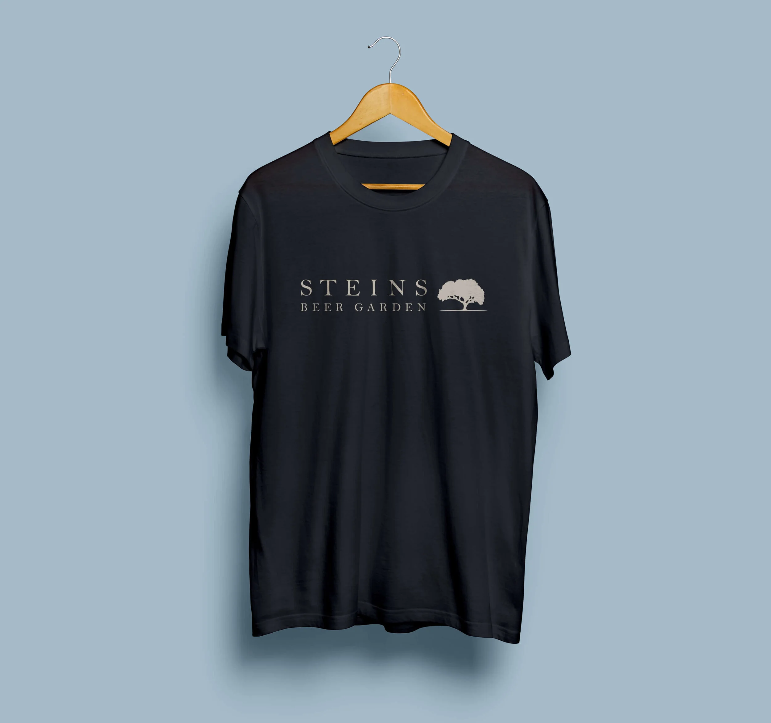 Steins Beer Garden Logo T-Shirt