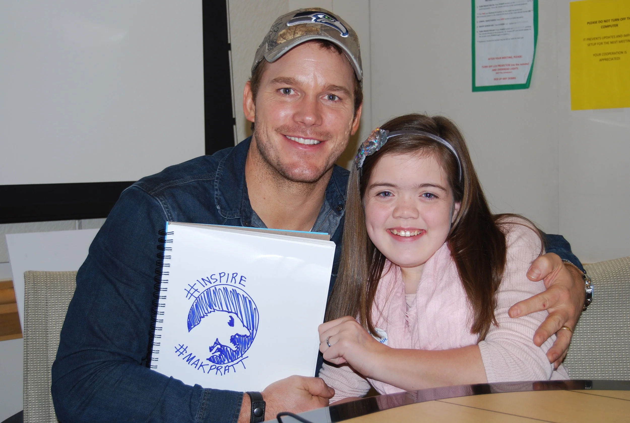 Meeting Chris during my wish day. We named ourselves Team MakPratt!