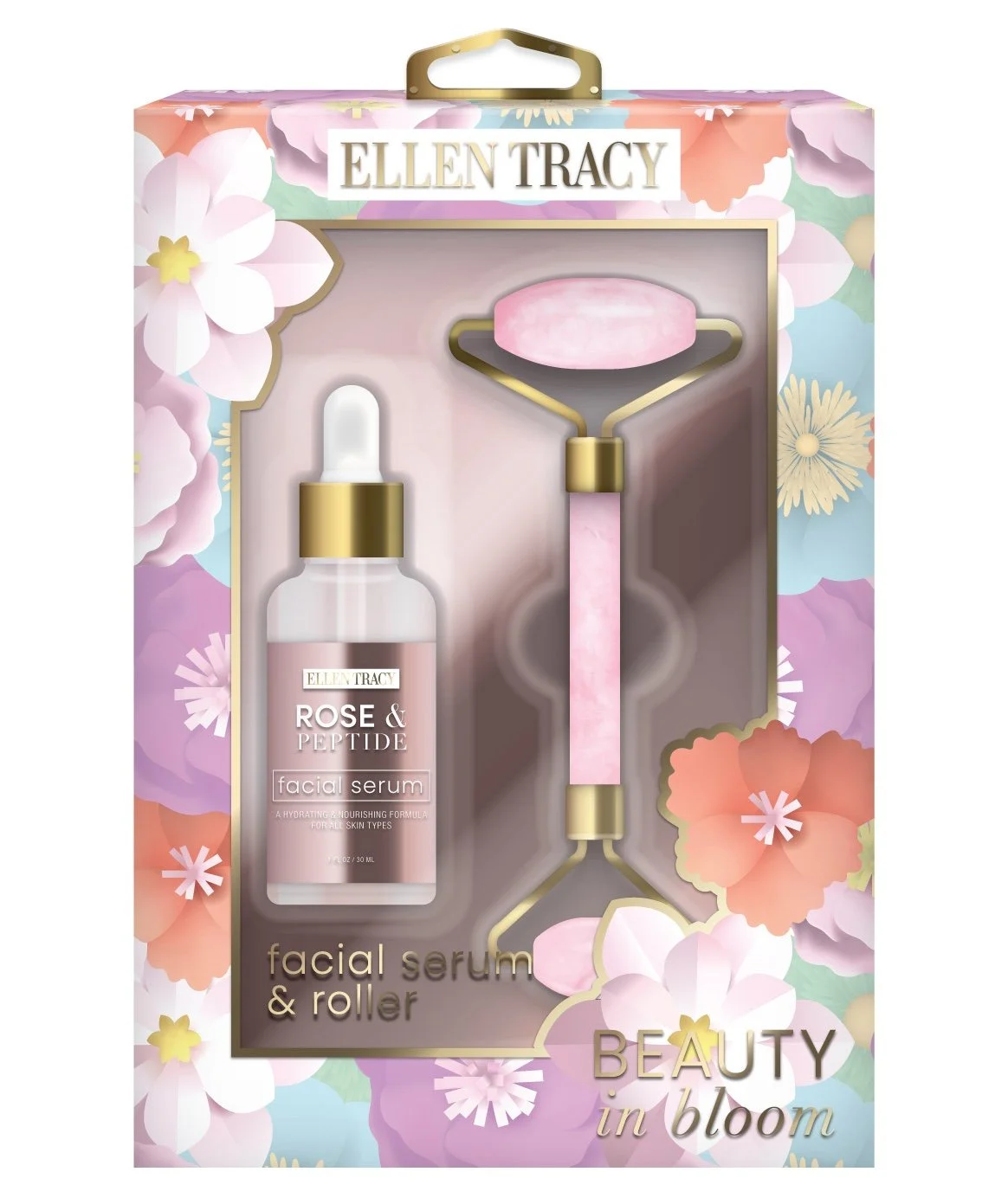  A serum dropper bottle and facial roller 