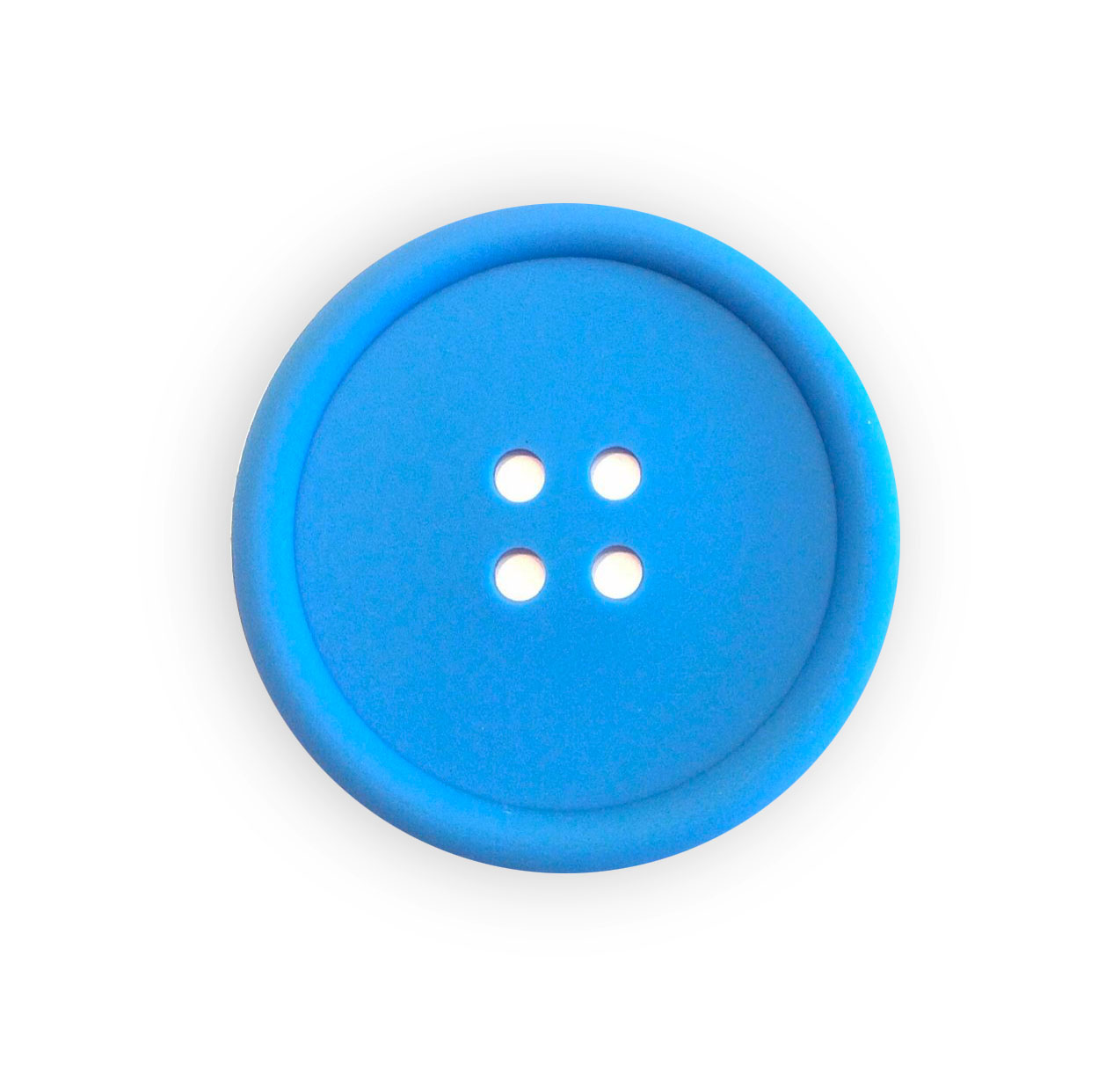 Cute as a Button Coaster 4pc Blue and Red color set