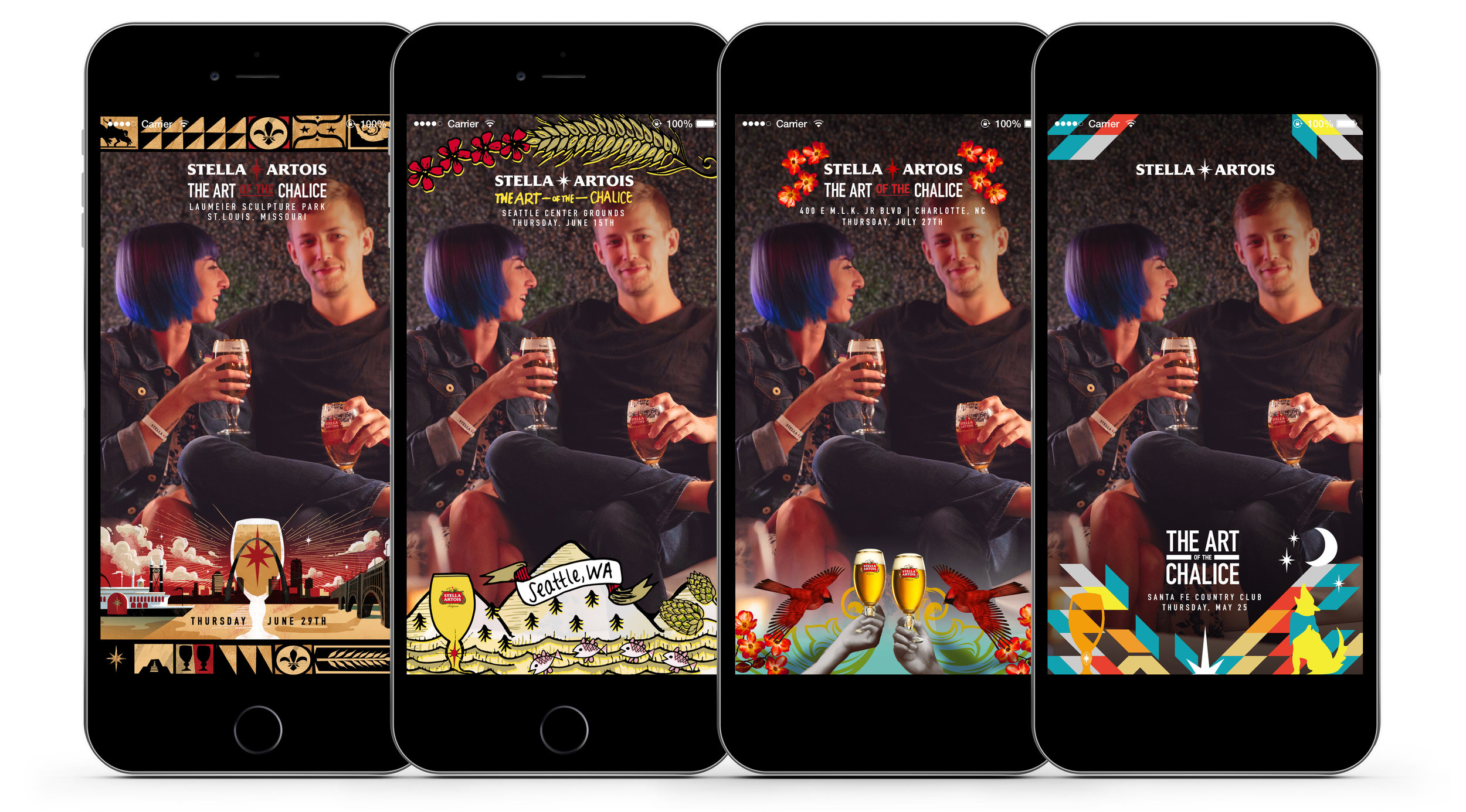 Custom designed Snapchat filters