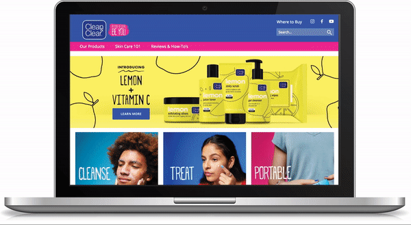 Clean & Clear Website Redesign