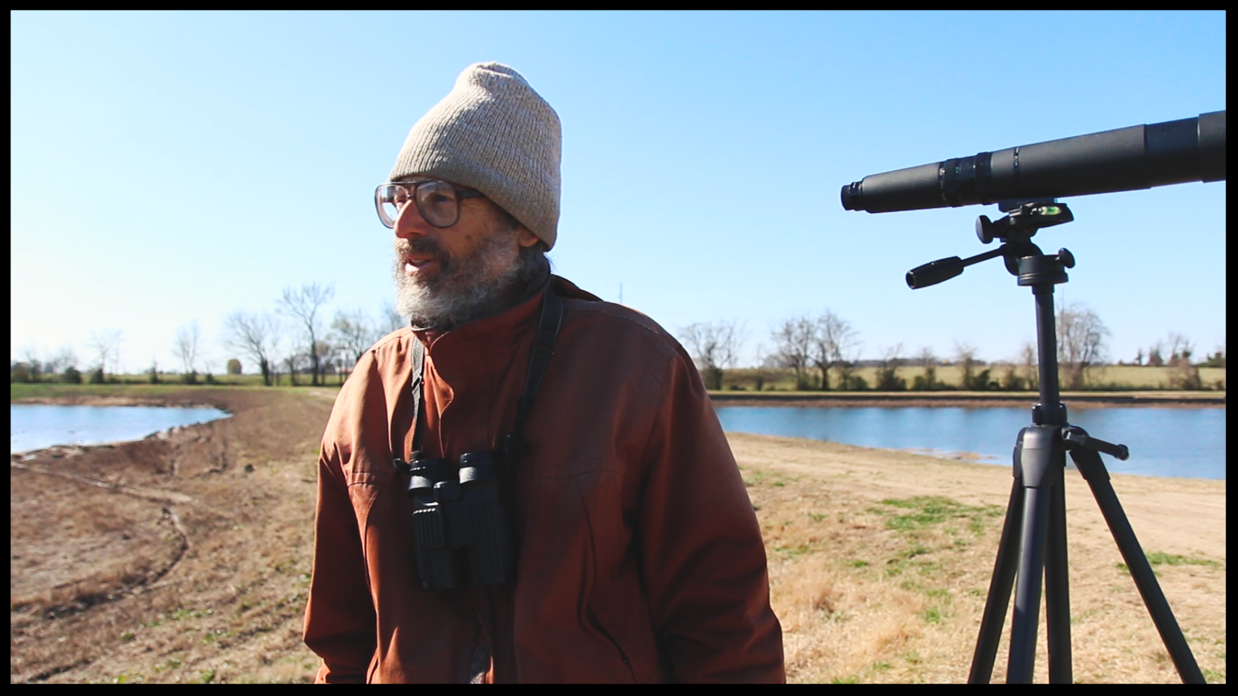 In Centerton, Arkansas, for an early morning shoot with Mike the Birdman at C.B. "Charlie" Craig State Hatchery. 