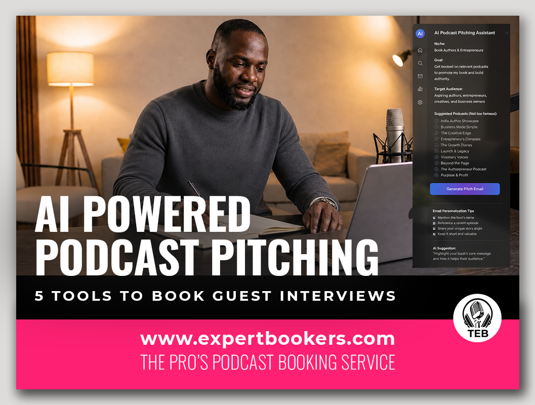 AI-Powered Podcast Pitching: 5 Tools to Book Guest Interviews