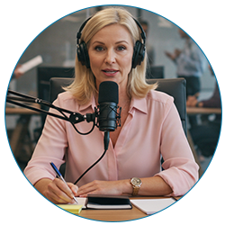 Conceptual image representing digital growth and brand authority through strategic podcast interview placements.