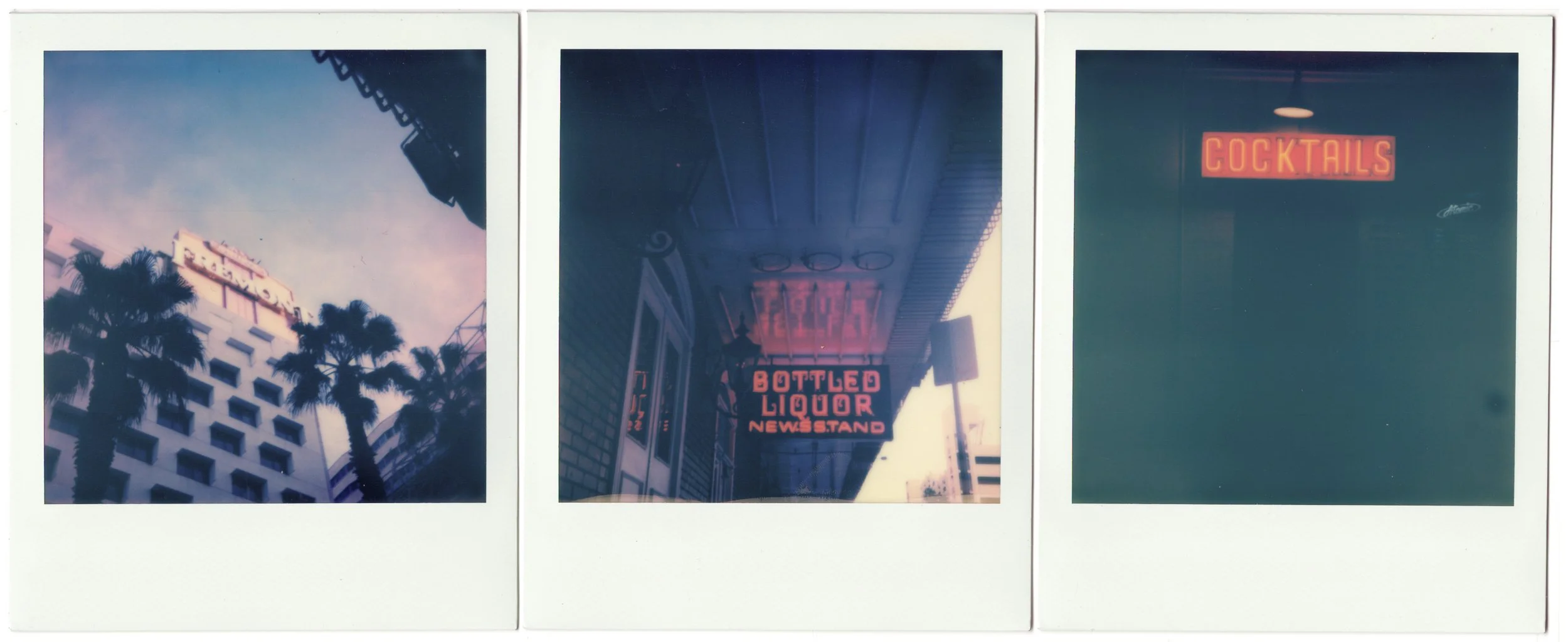 Polaroid, Polaroid SX70 Film, Las Vegas, Diamond Inn, Crown Electric Tattoo, The Griffin, Fremont Street, Las Vegas B