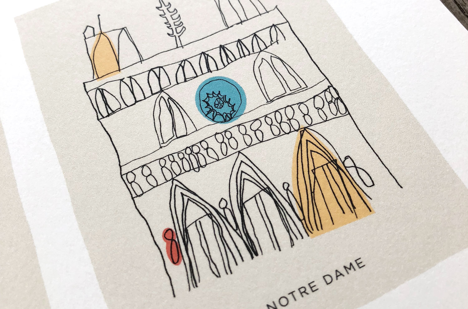 Paris art print detail