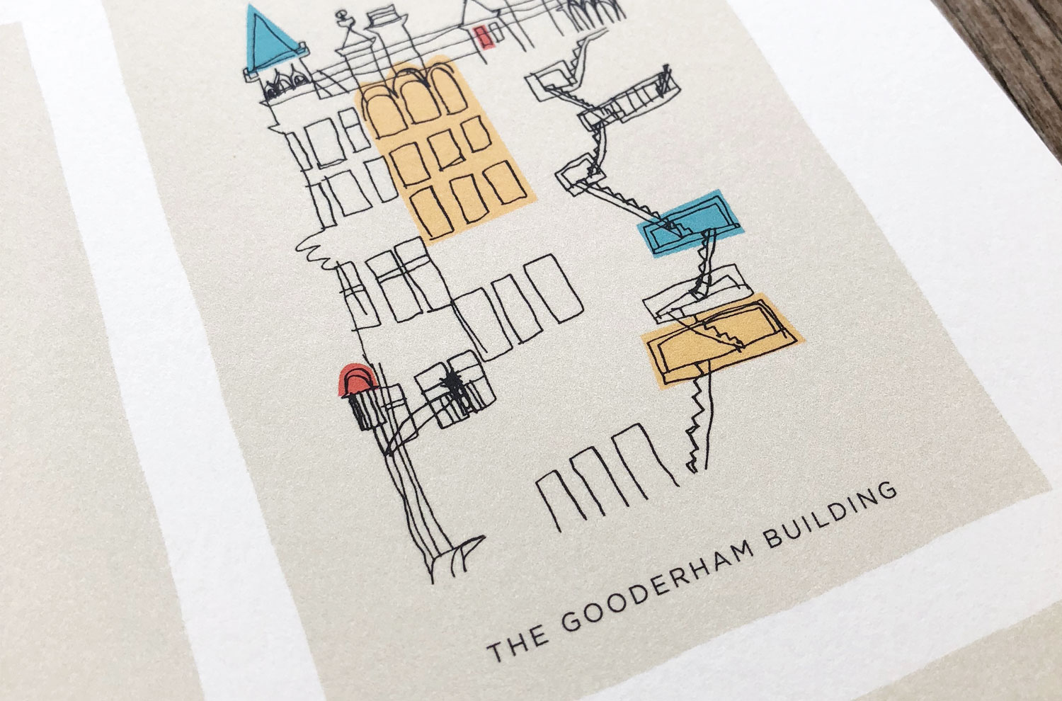 Toronto art print detail