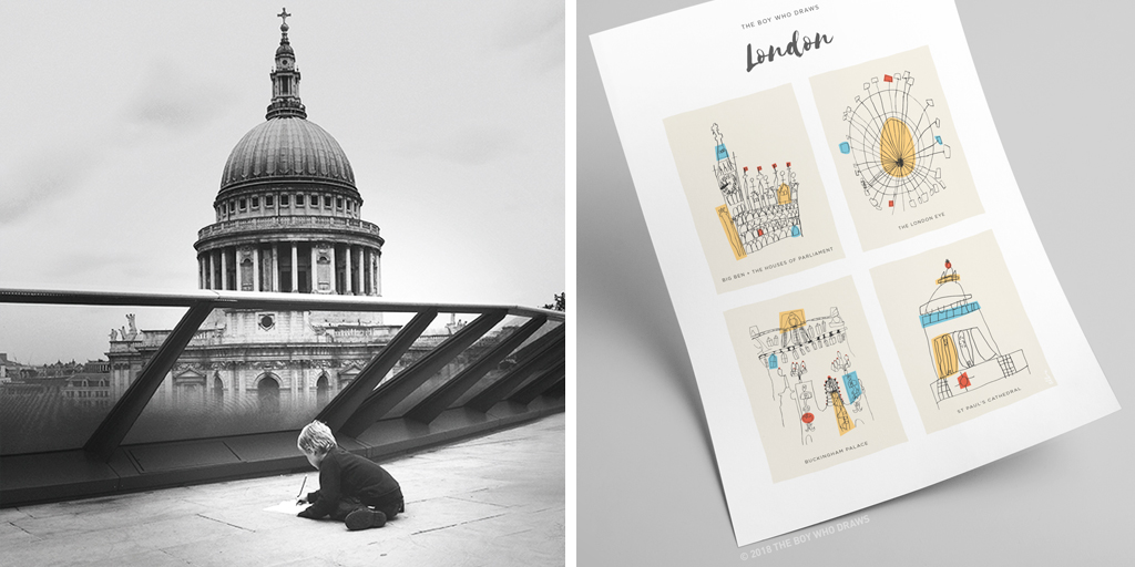 St Paul's and London art print