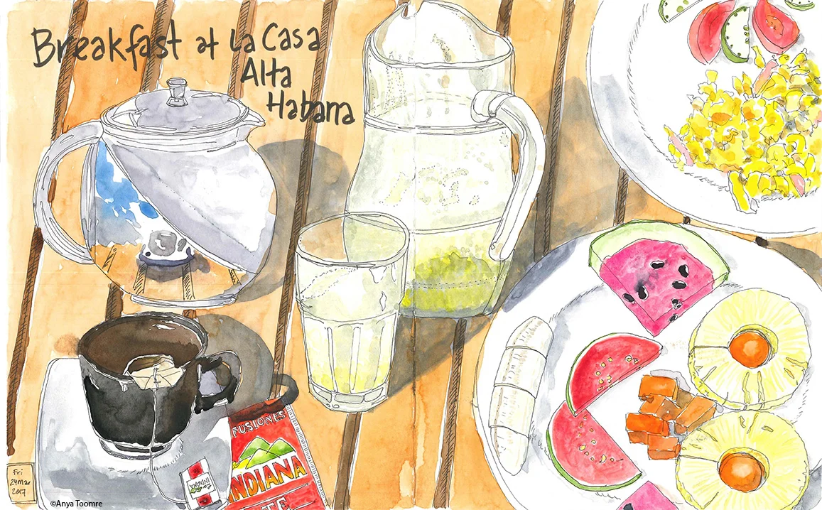 Breakfast at a Casa Particular, Habana Vieja