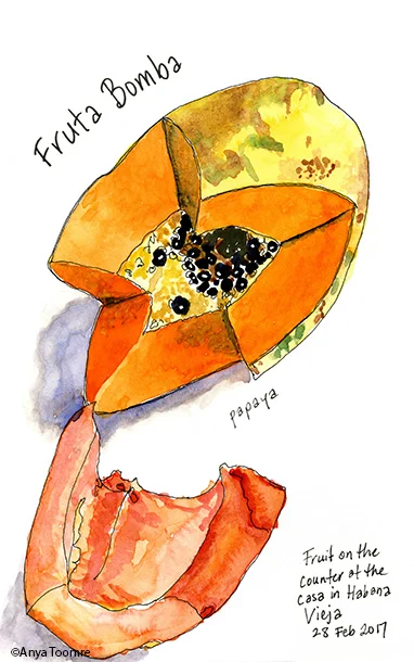 Fruta Bomba as it is called in Havana