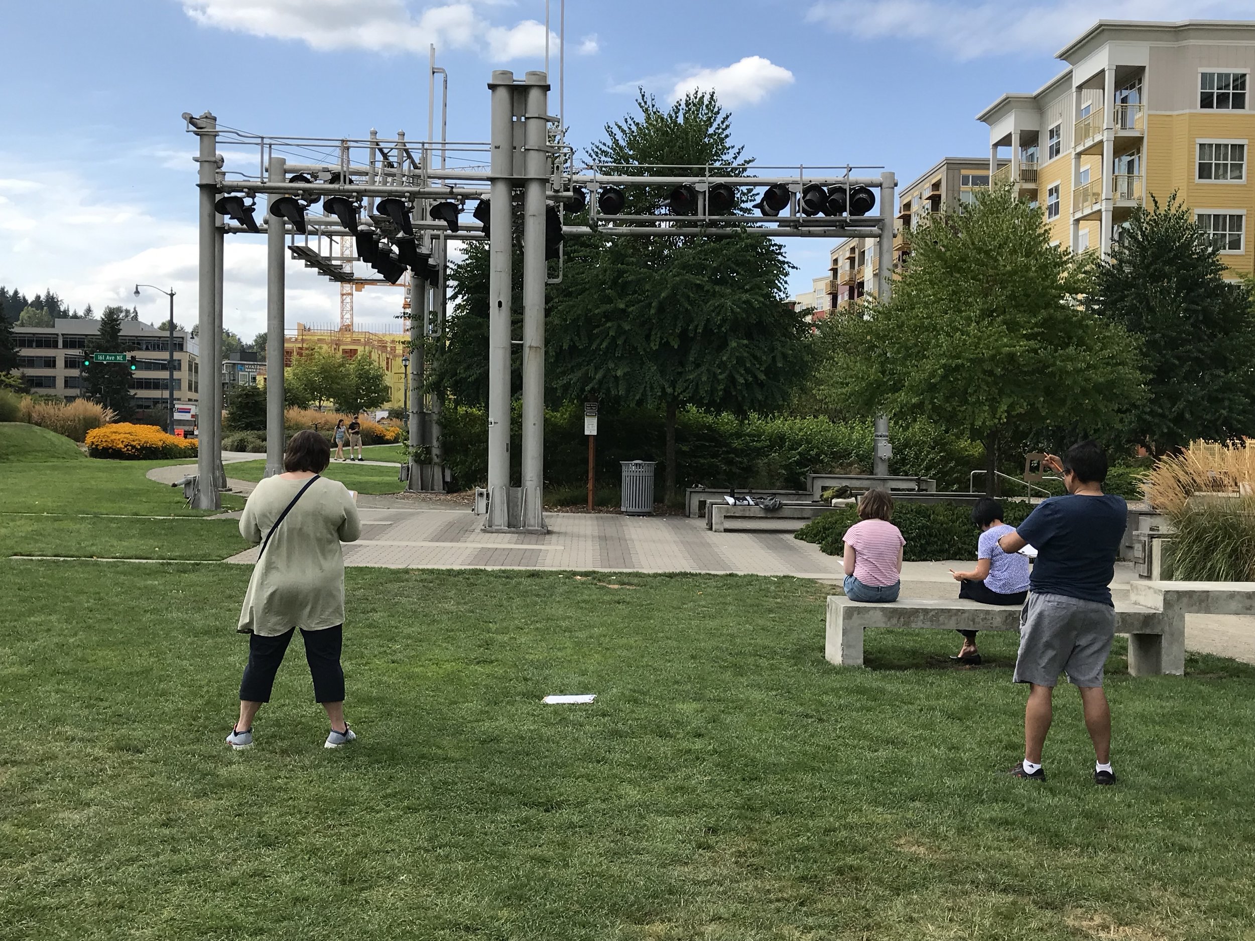 The Train Signal Sculpture